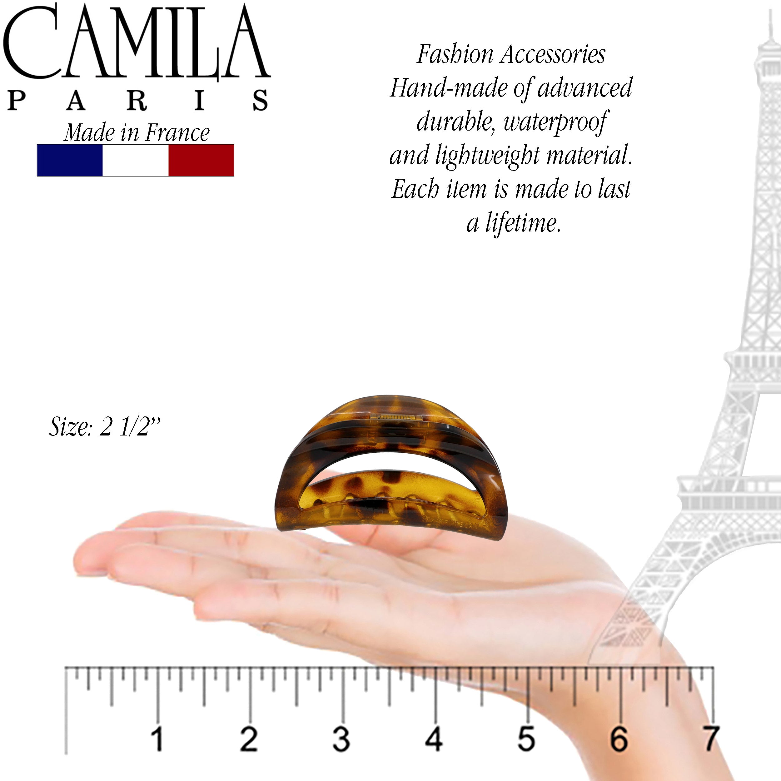 Camila Paris French hair clip cellulose acetate