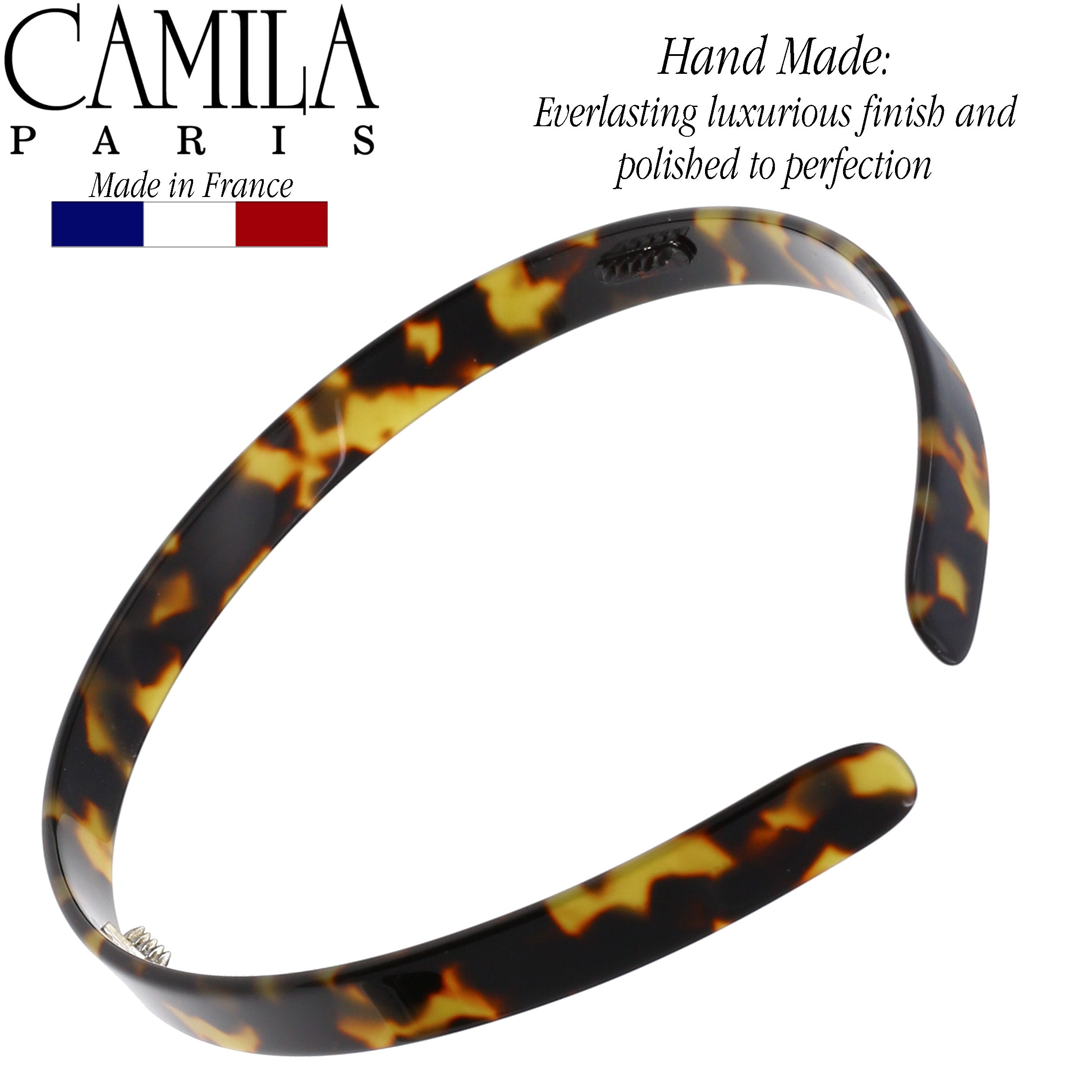 Camila Paris 0.5 inch Classic Flat French headband cellulose acetate