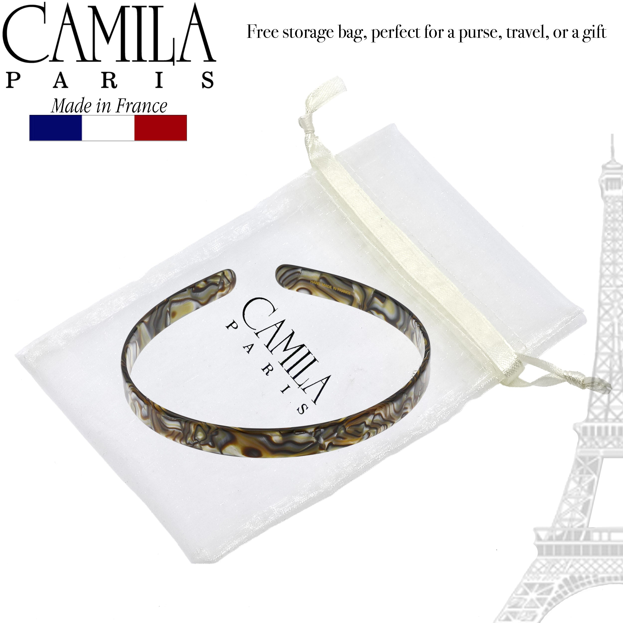 Camila Paris 0.5 inch Classic Flat French headband cellulose acetate
