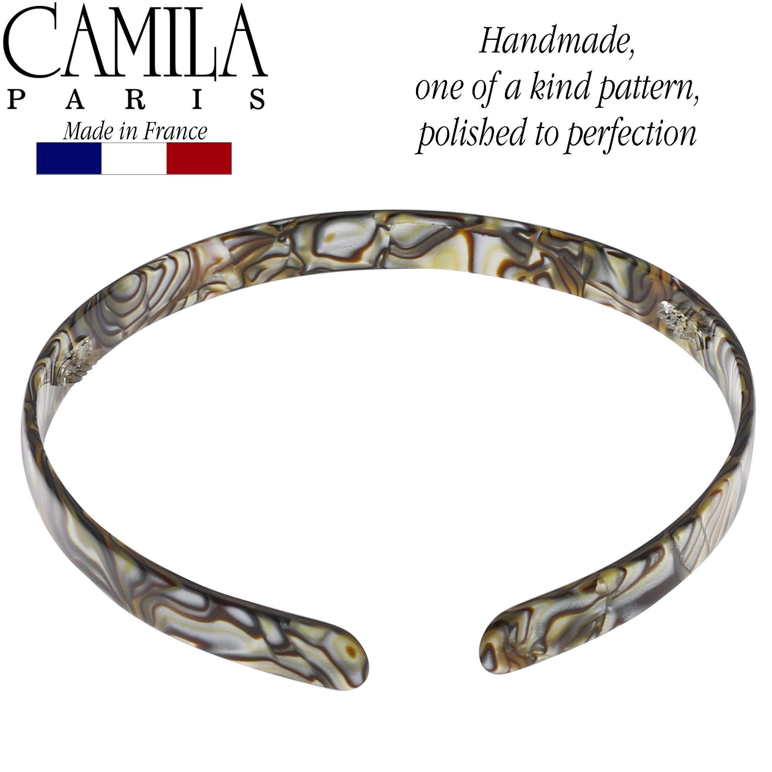Camila Paris 0.5 inch Classic Flat French headband cellulose acetate