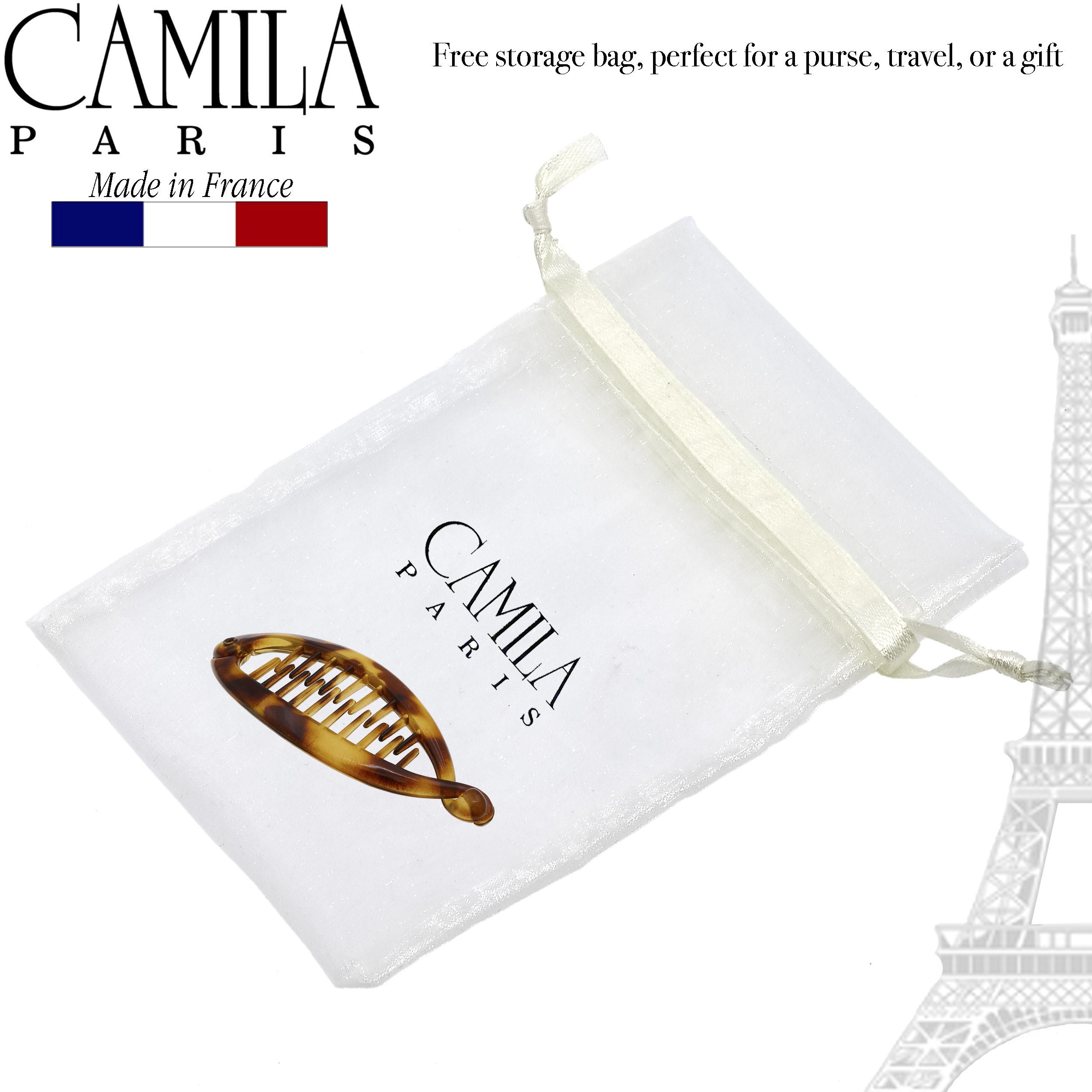 Camila Paris 7 Inch French banana clip cellulose acetate