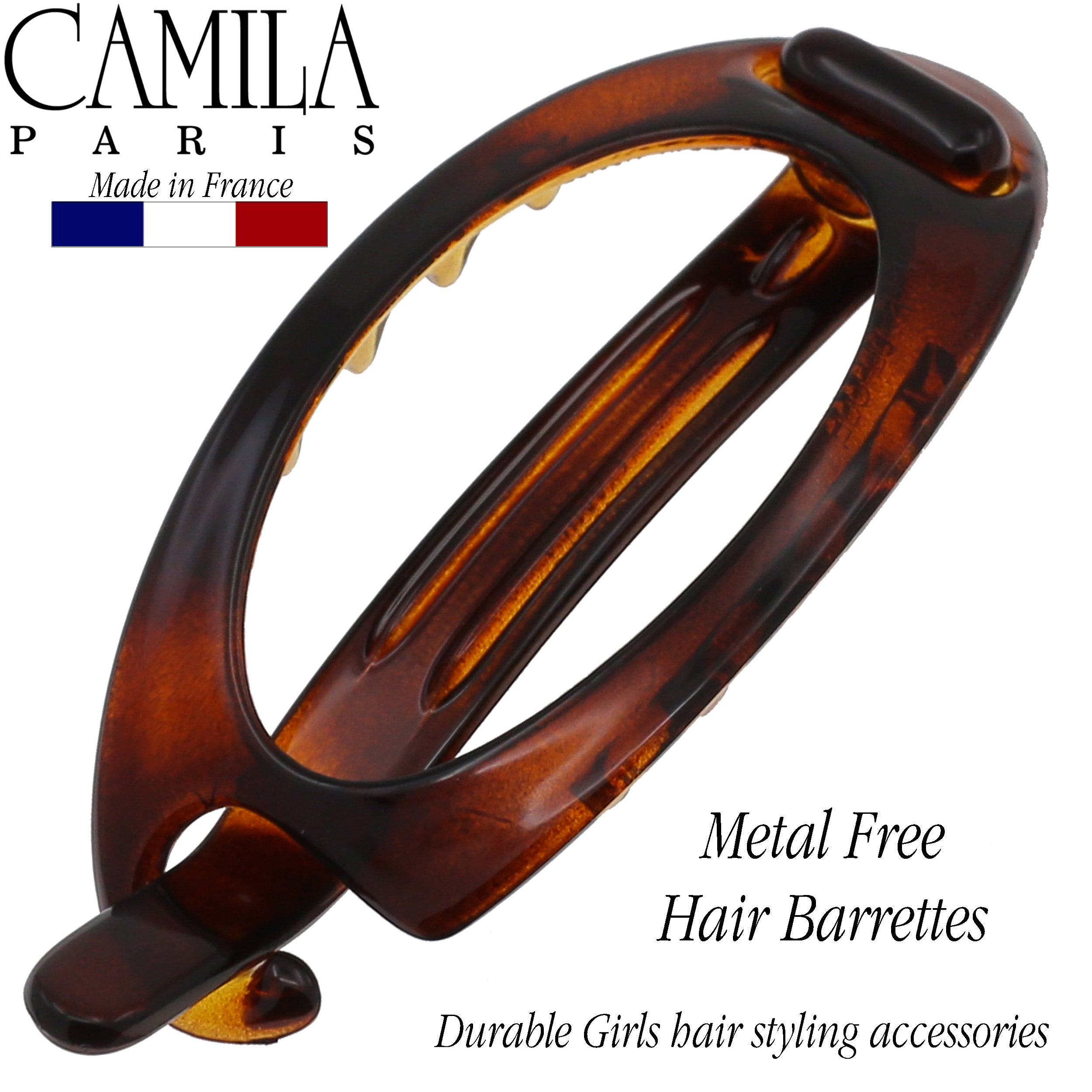 Camila Paris Metal-Free French barrette cellulose acetate