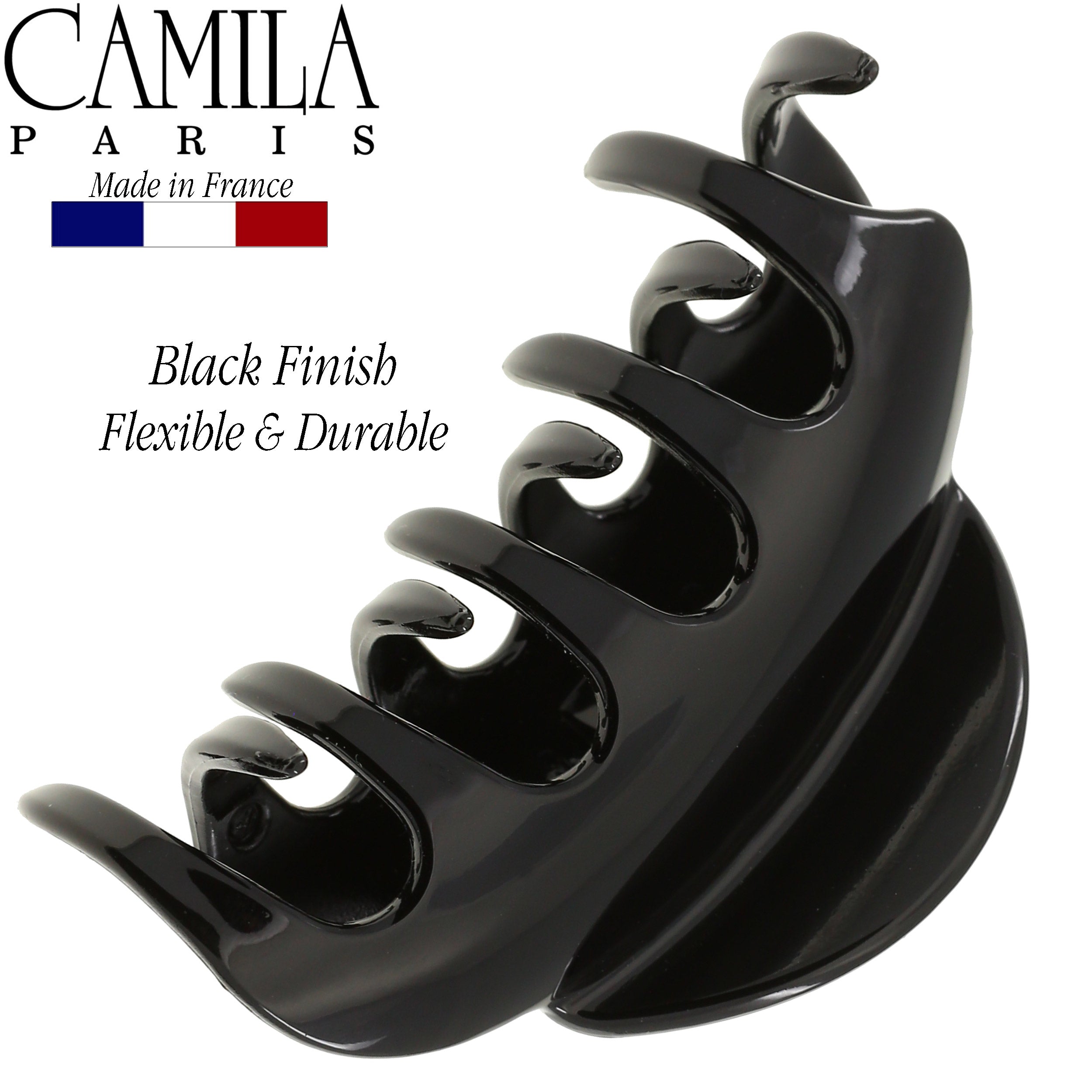 Camila Paris Spring Covered French hair clip cellulose acetate