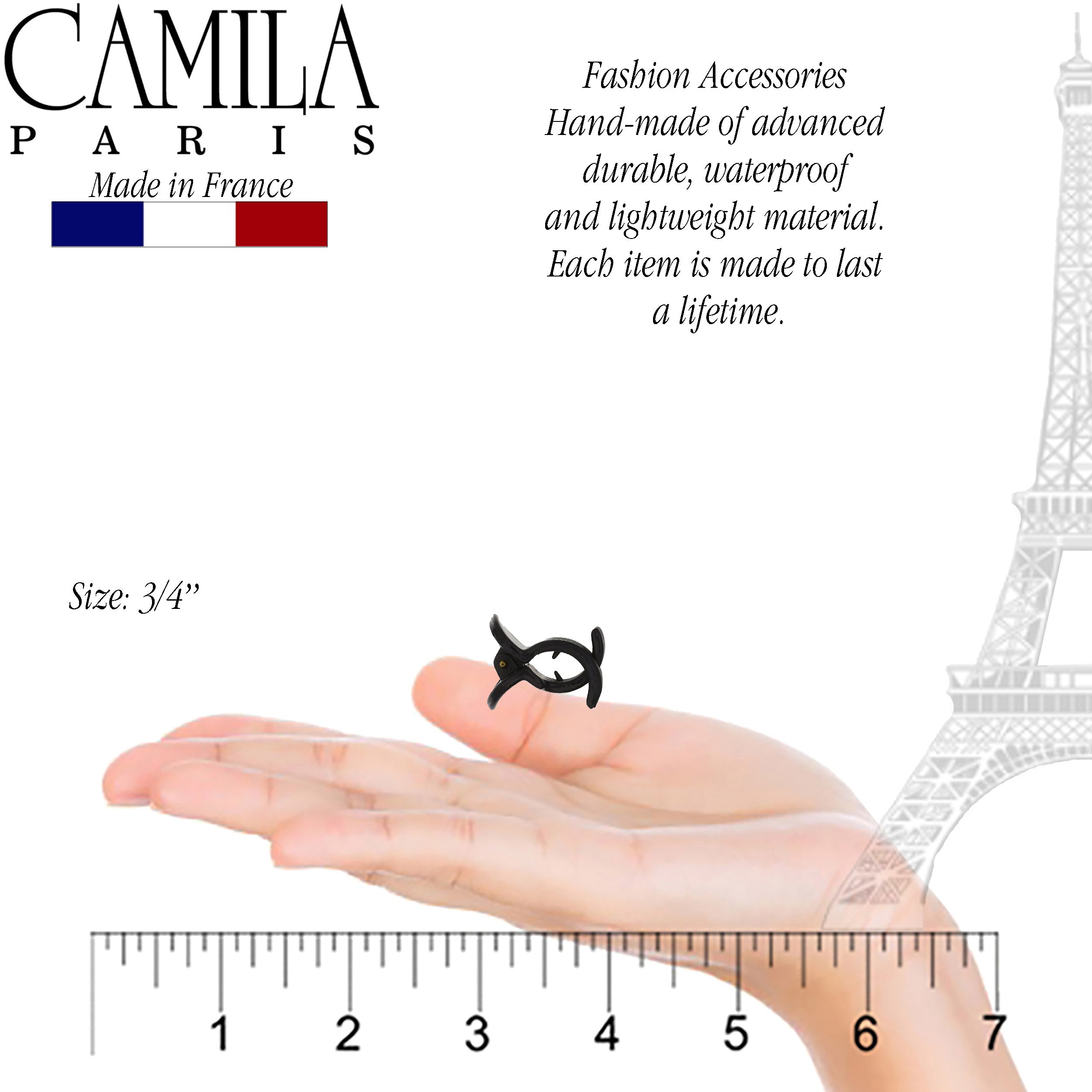 Camila Paris French hair clip cellulose acetate