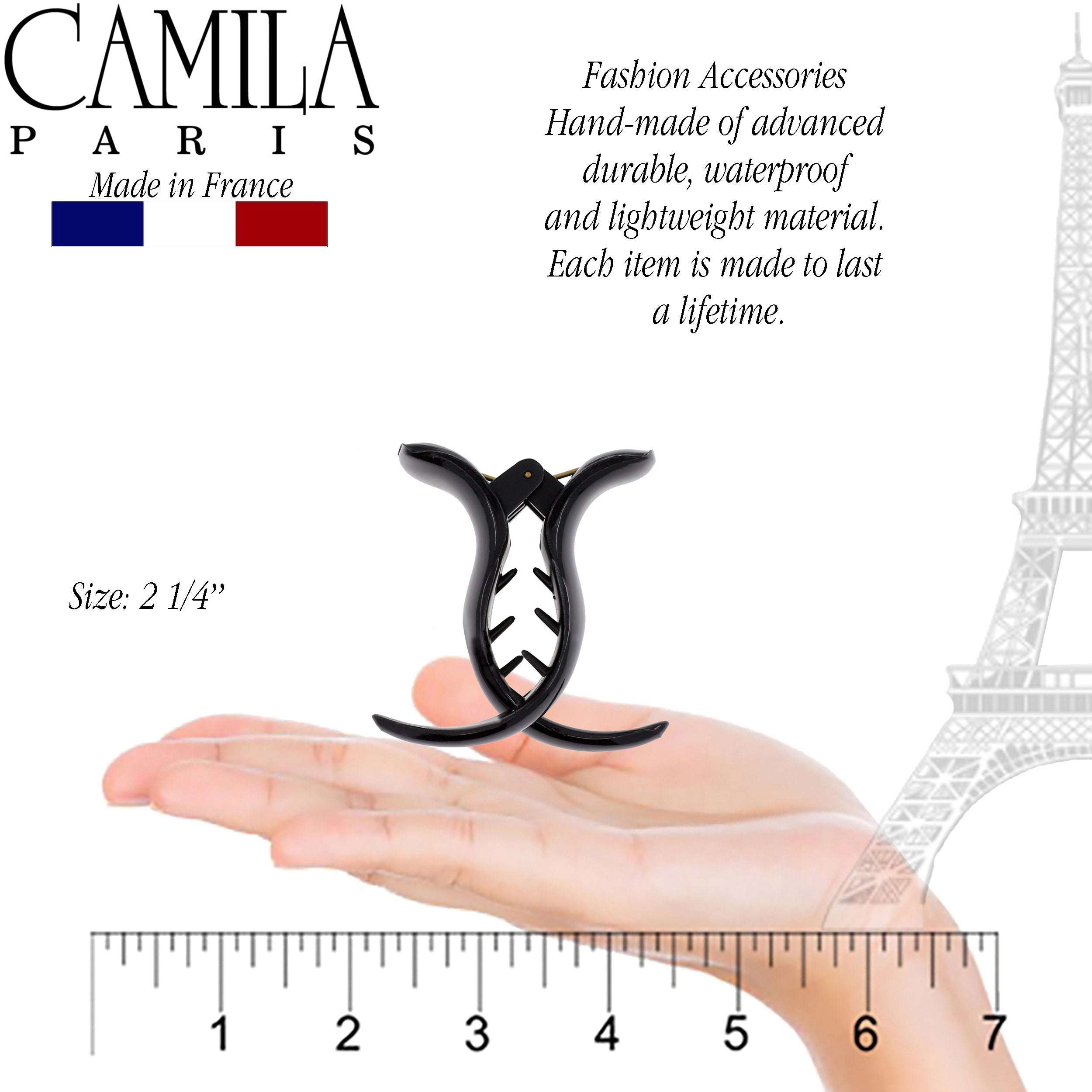 Camila Paris French hair clip cellulose acetate