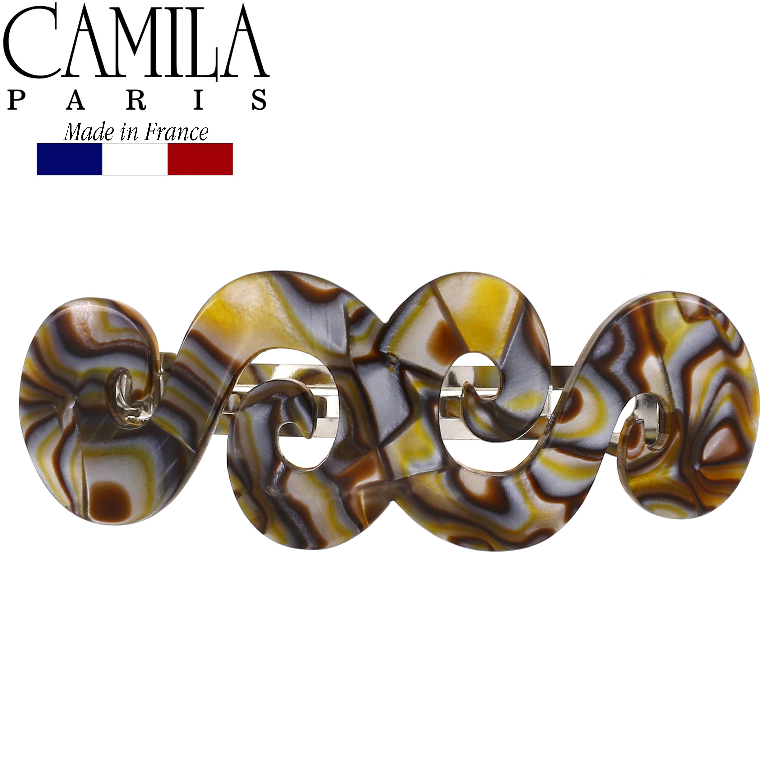 Camila Paris French barrette cellulose acetate handmade
