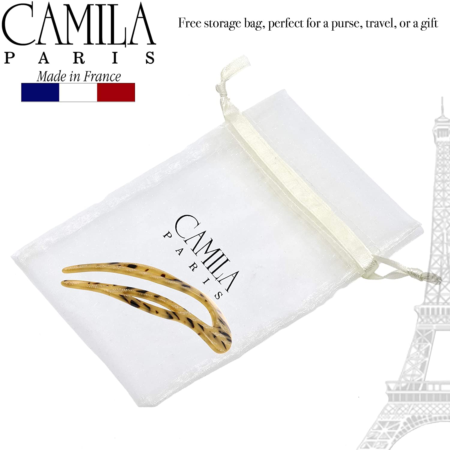 Camila Paris French hair stick cellulose acetate