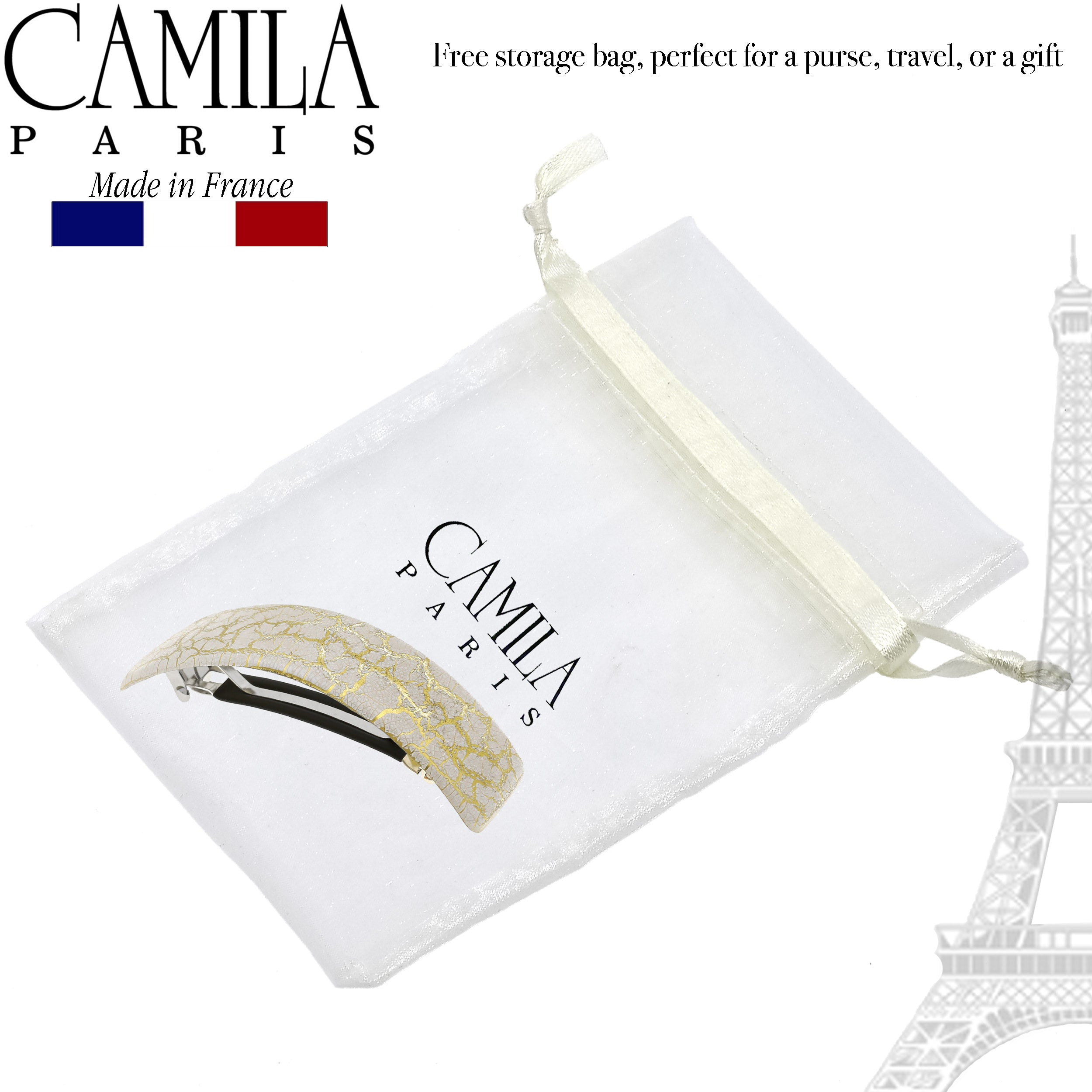 Camila Paris French barrette cellulose acetate