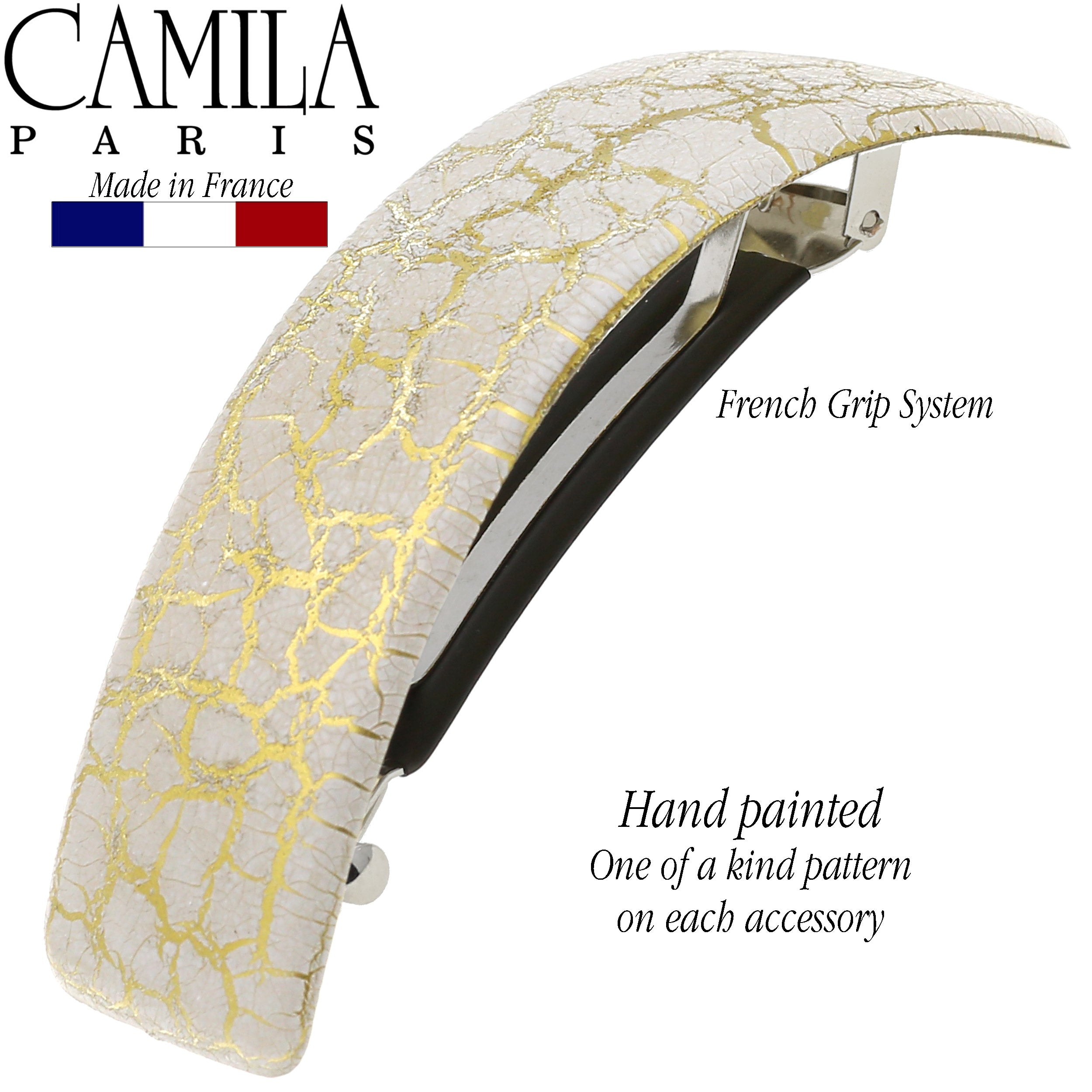 Camila Paris French barrette cellulose acetate