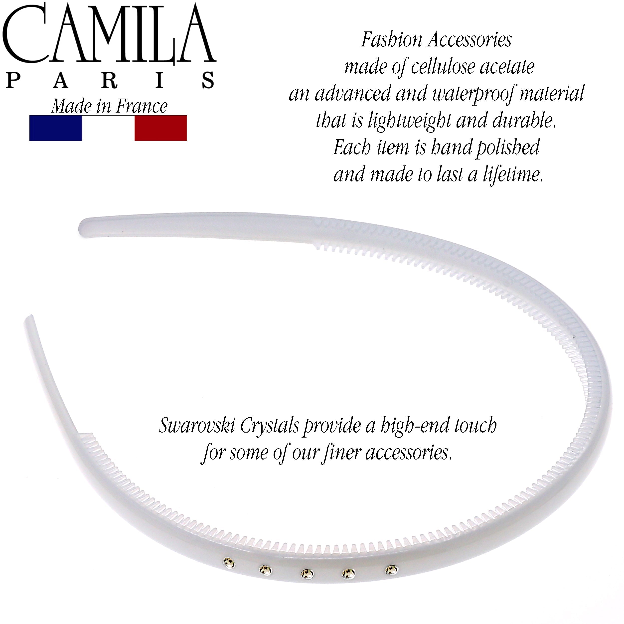 Camila Paris 0.5 inch Classic Comfort French headband cellulose acetate