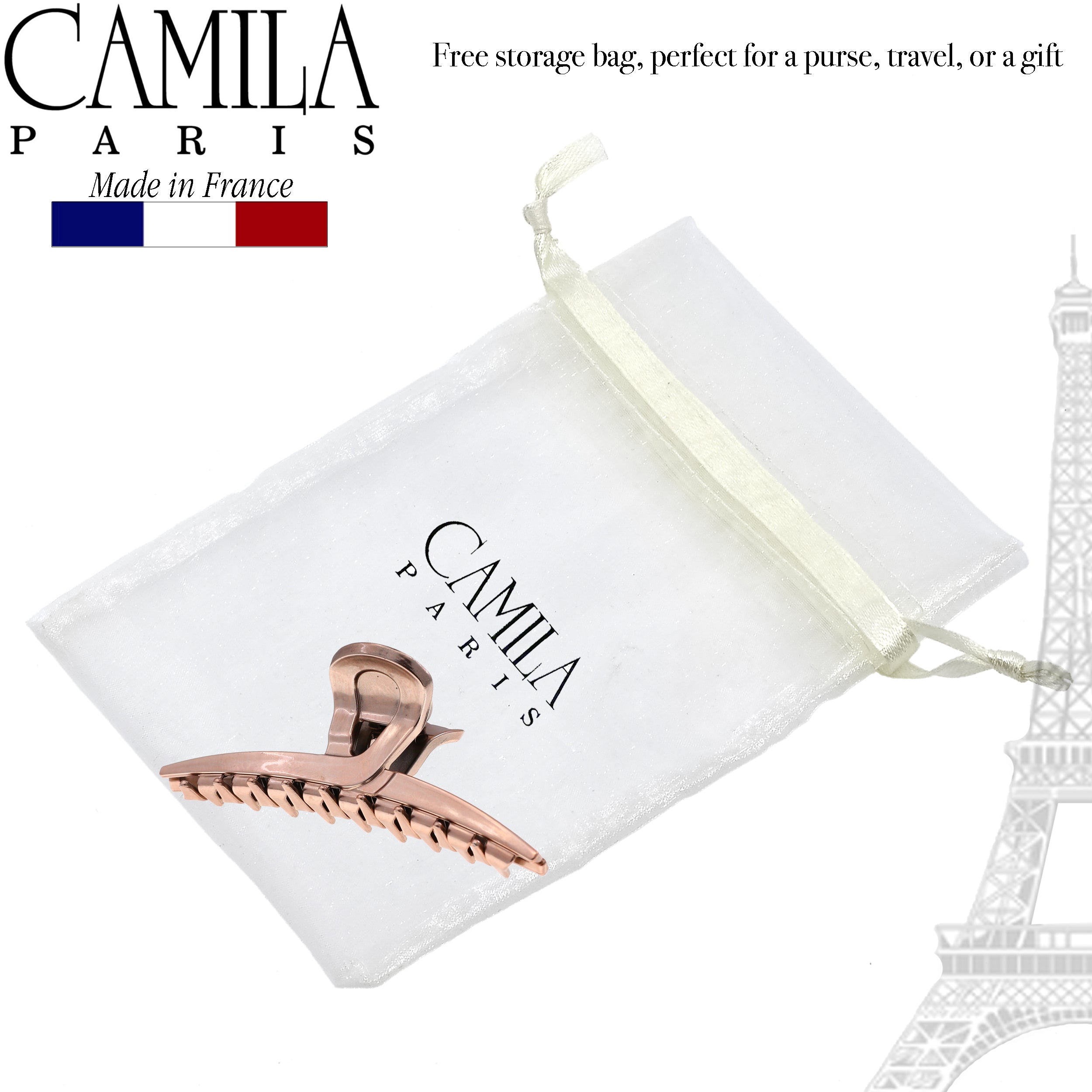 Camila Paris French hair clip cellulose acetate