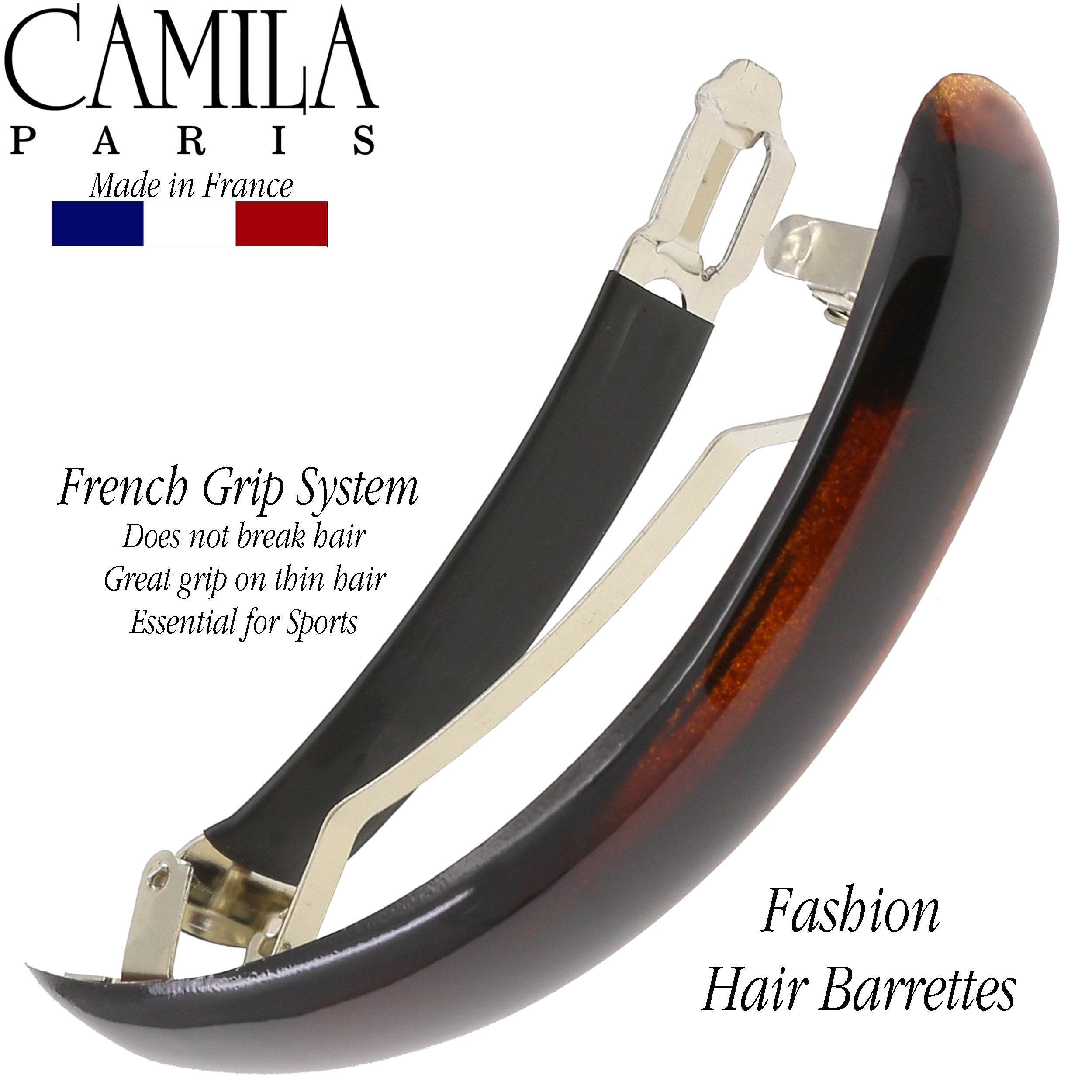 Camila Paris French barrette cellulose acetate
