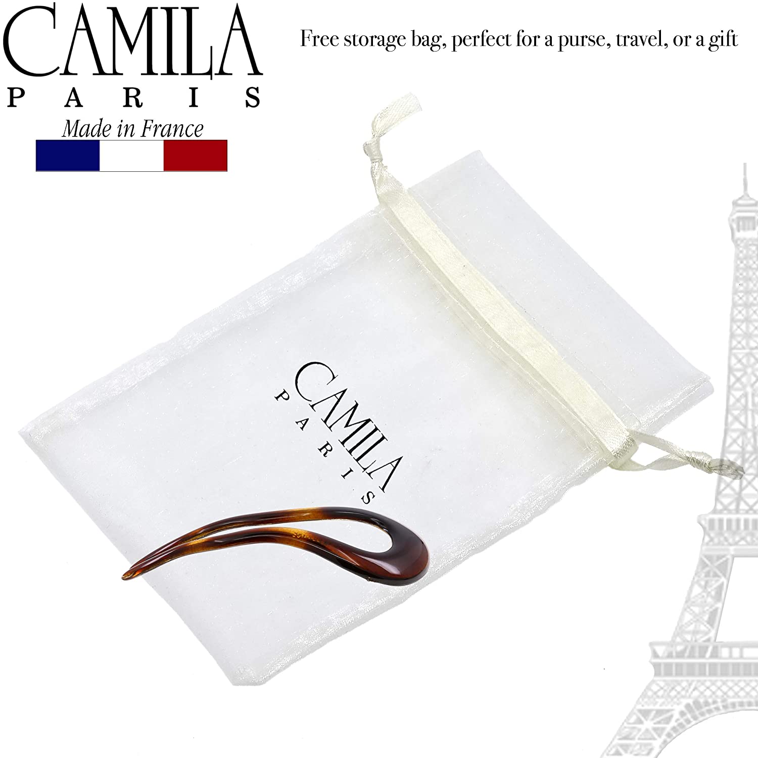 Camila Paris French hair stick cellulose acetate