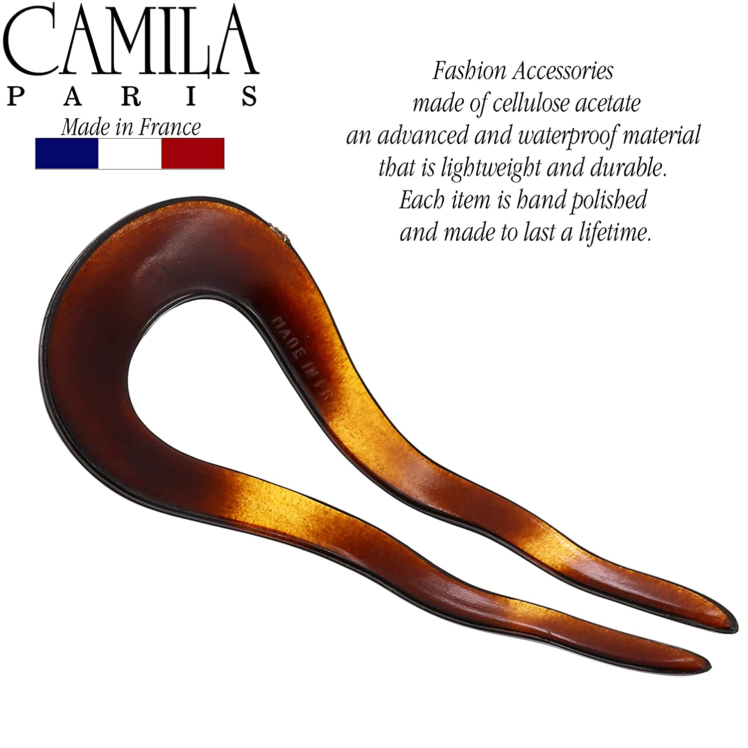 Camila Paris French hair stick cellulose acetate