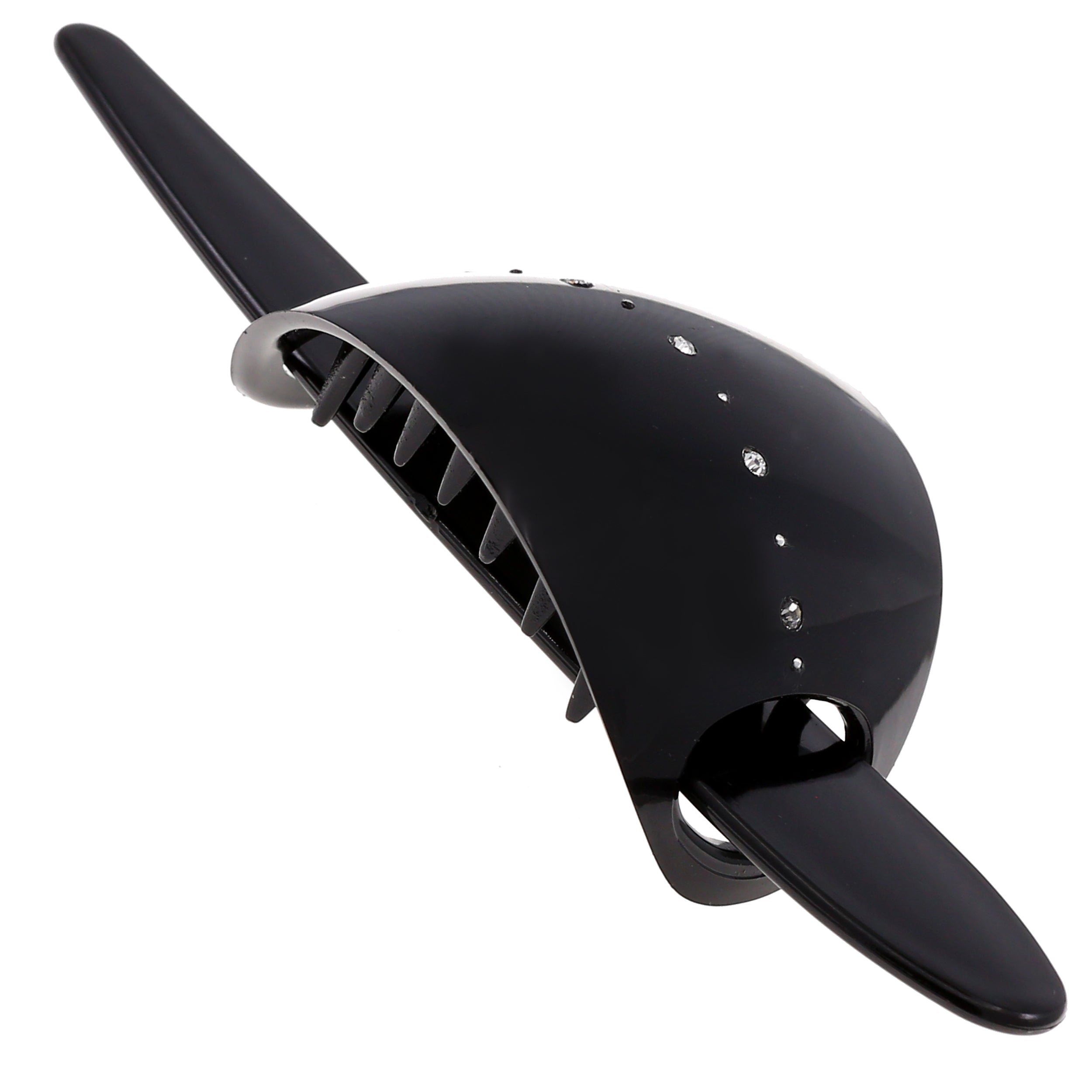 Camila Paris Black French bun holder cellulose acetate