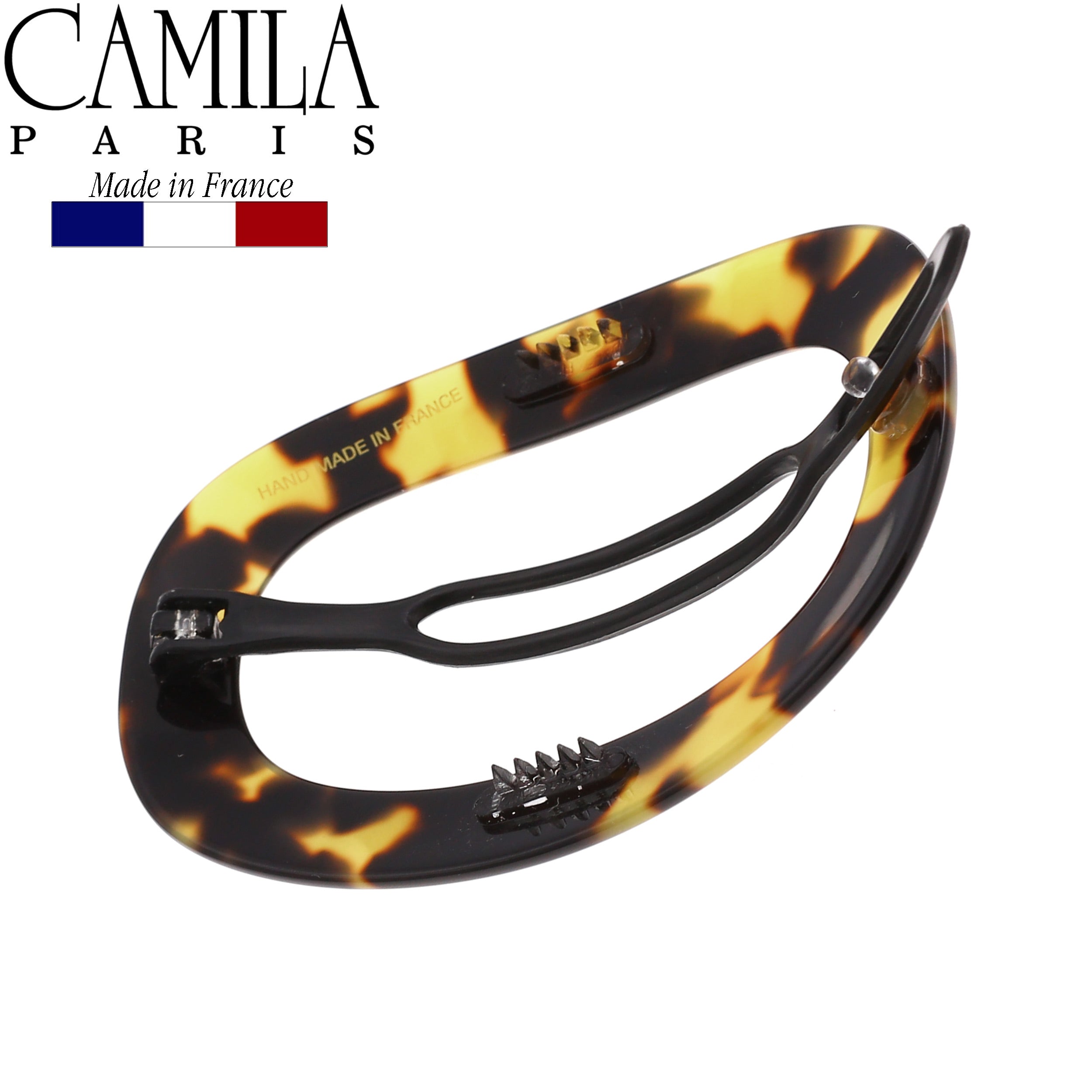 Camila Paris Metal-Free French barrette cellulose acetate handmade
