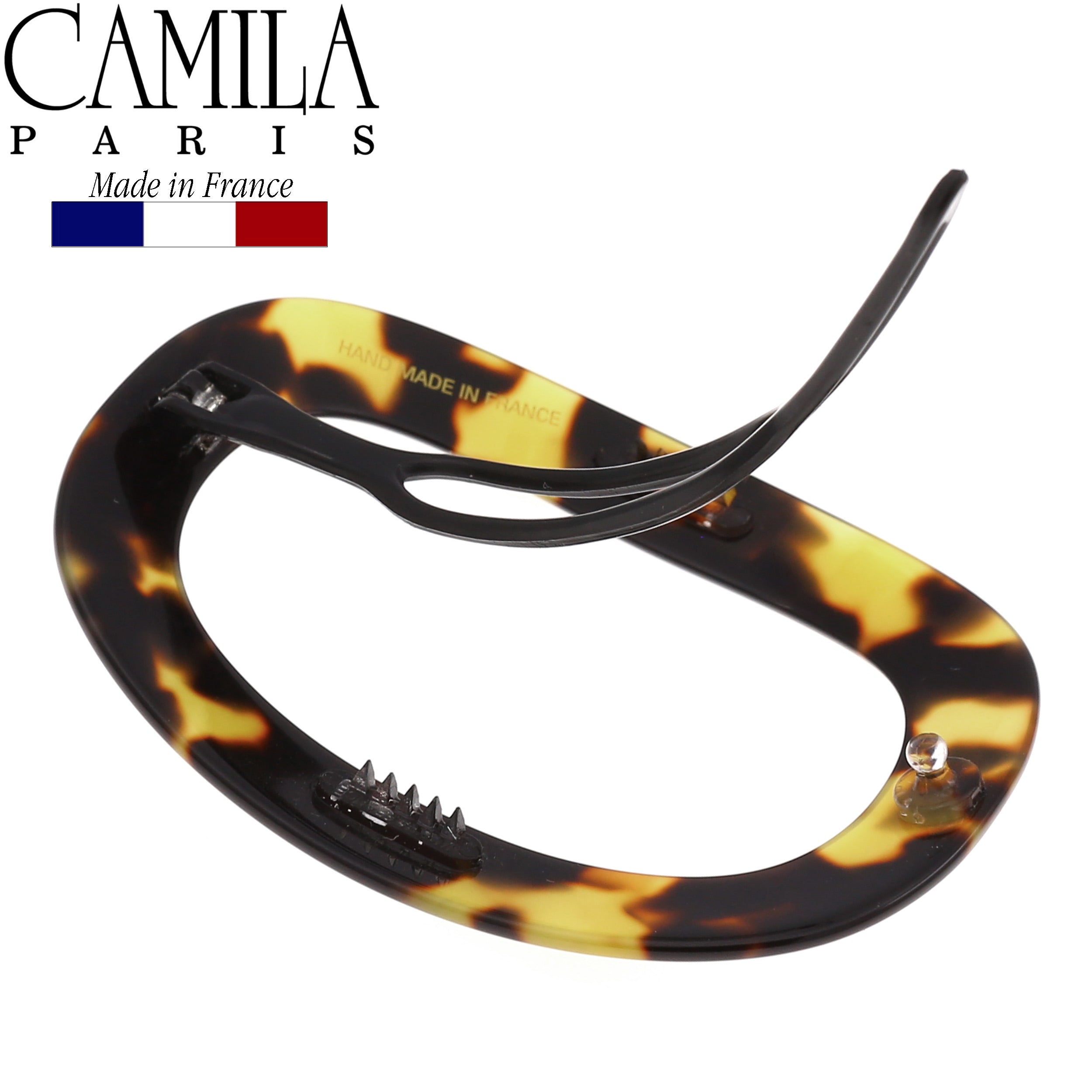 Camila Paris Metal-Free French barrette cellulose acetate handmade