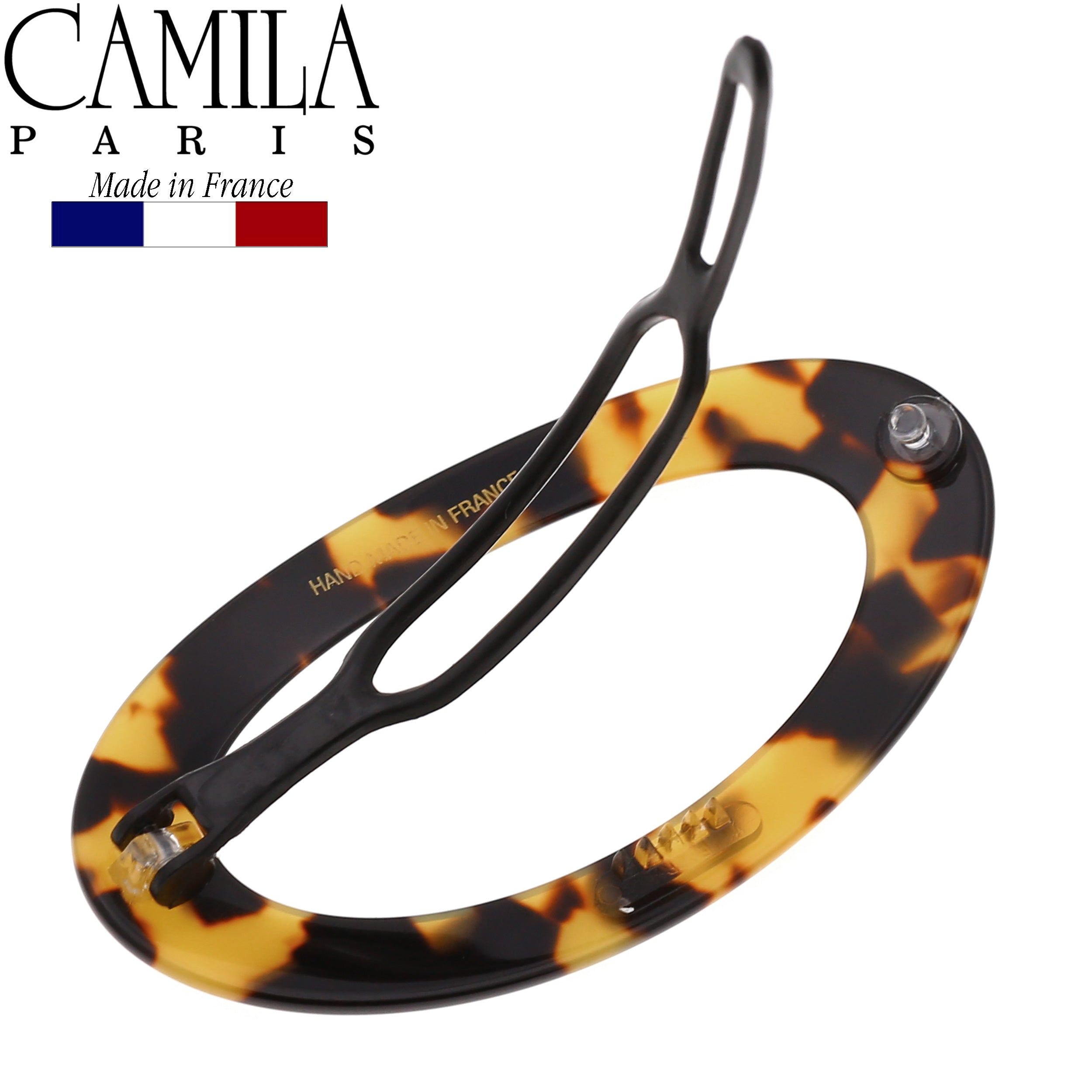 Camila Paris Metal-Free French barrette cellulose acetate handmade