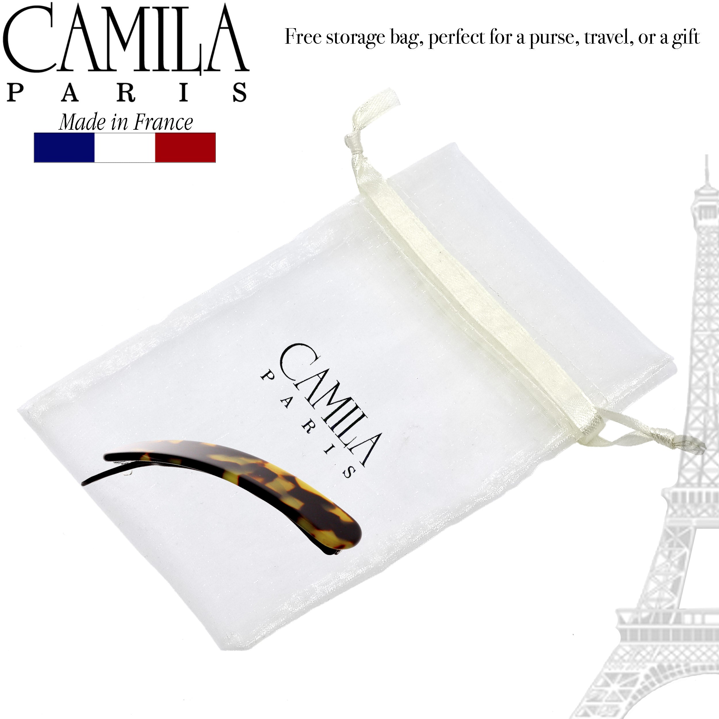 Camila Paris Metal-Free French barrette cellulose acetate handmade