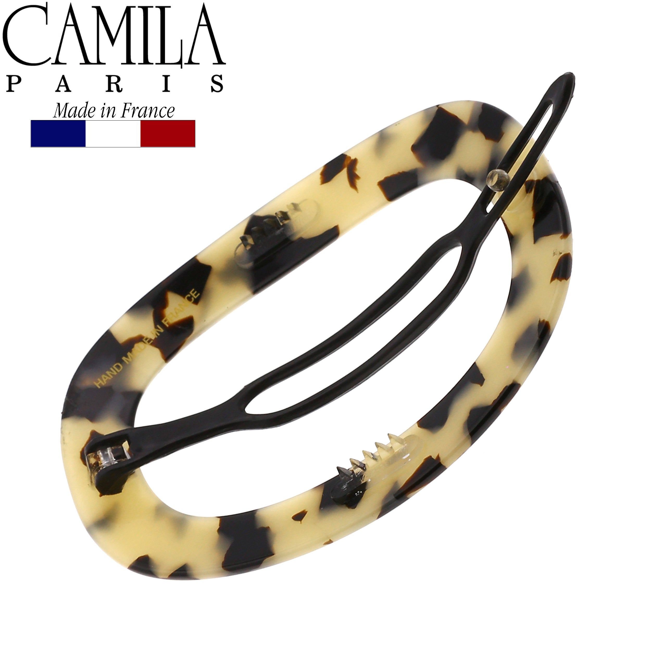 Camila Paris Metal-Free French barrette cellulose acetate handmade