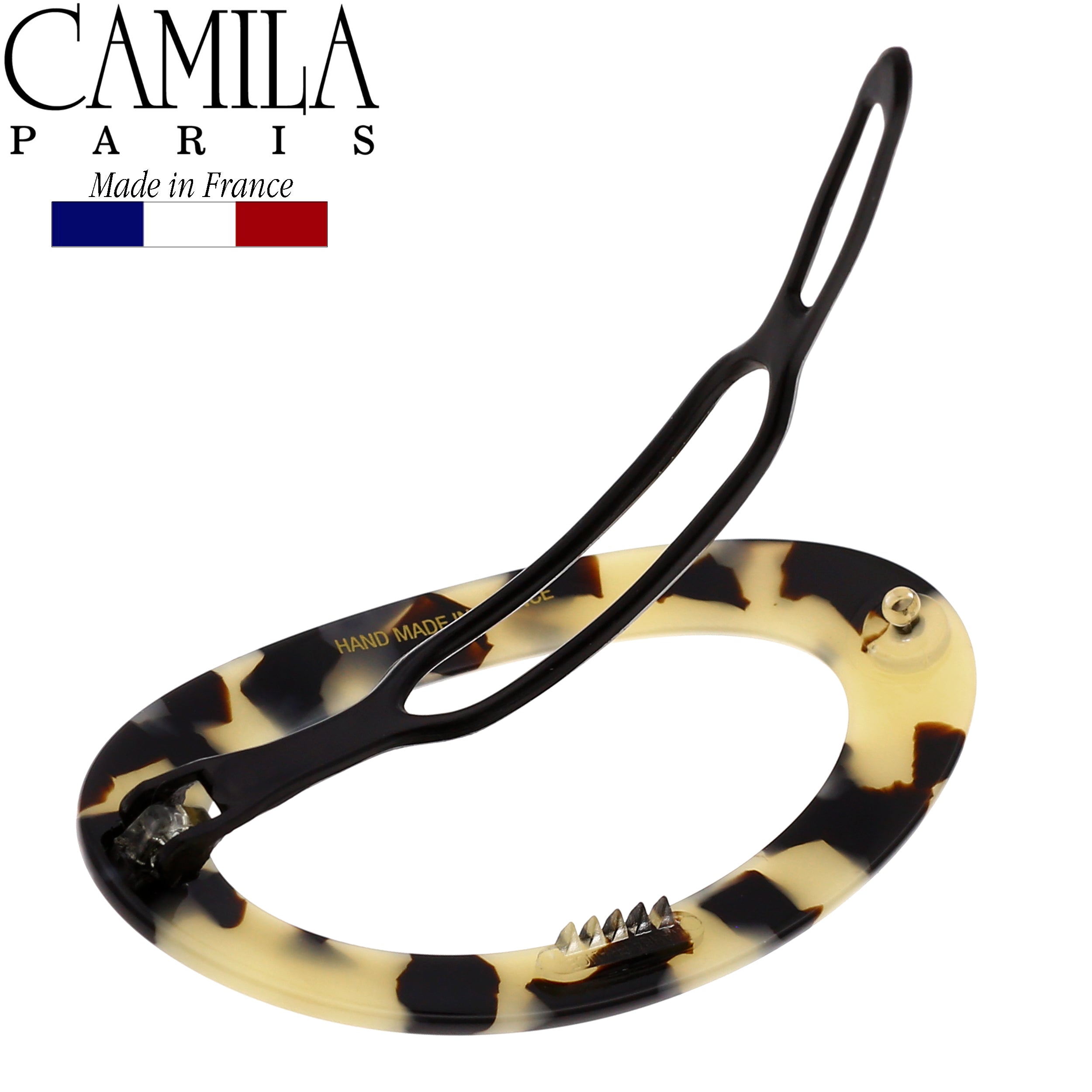 Camila Paris Metal-Free French barrette cellulose acetate handmade