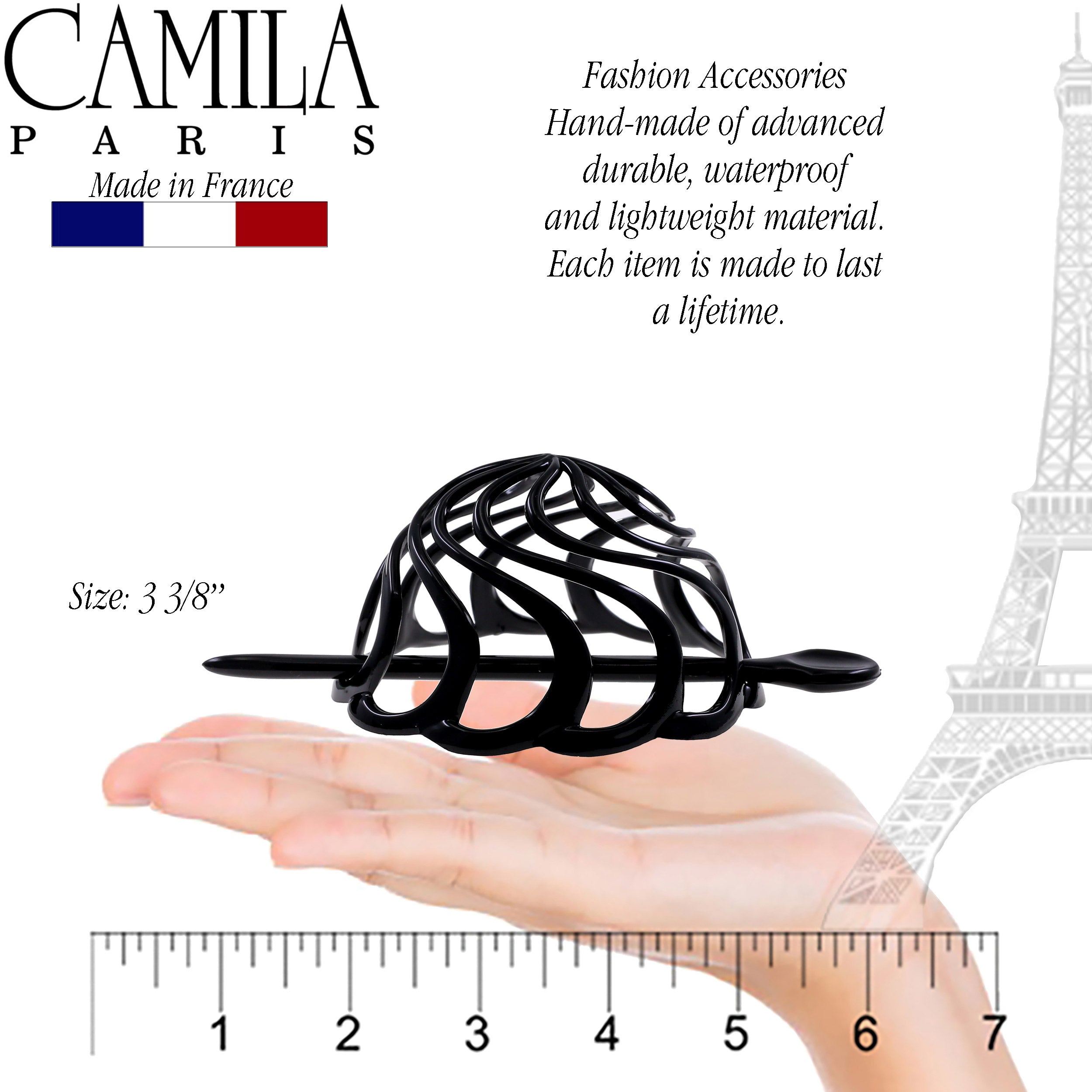 Camila Paris French bun holder cellulose acetate