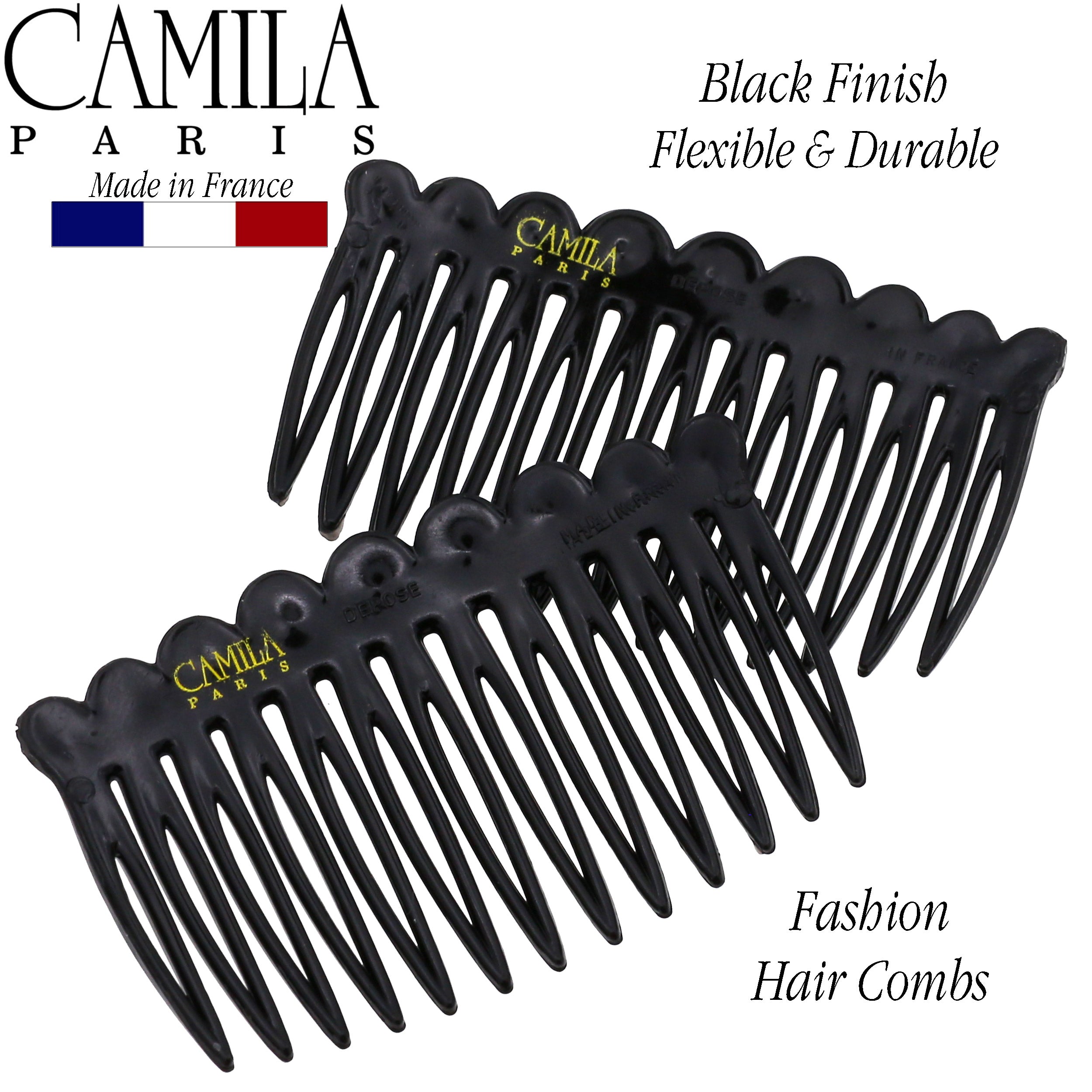 Camila Paris Detangling French side comb cellulose acetate