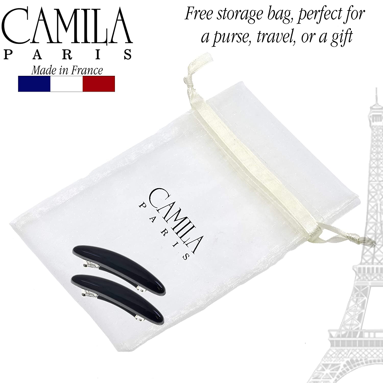 Camila Paris French barrette cellulose acetate