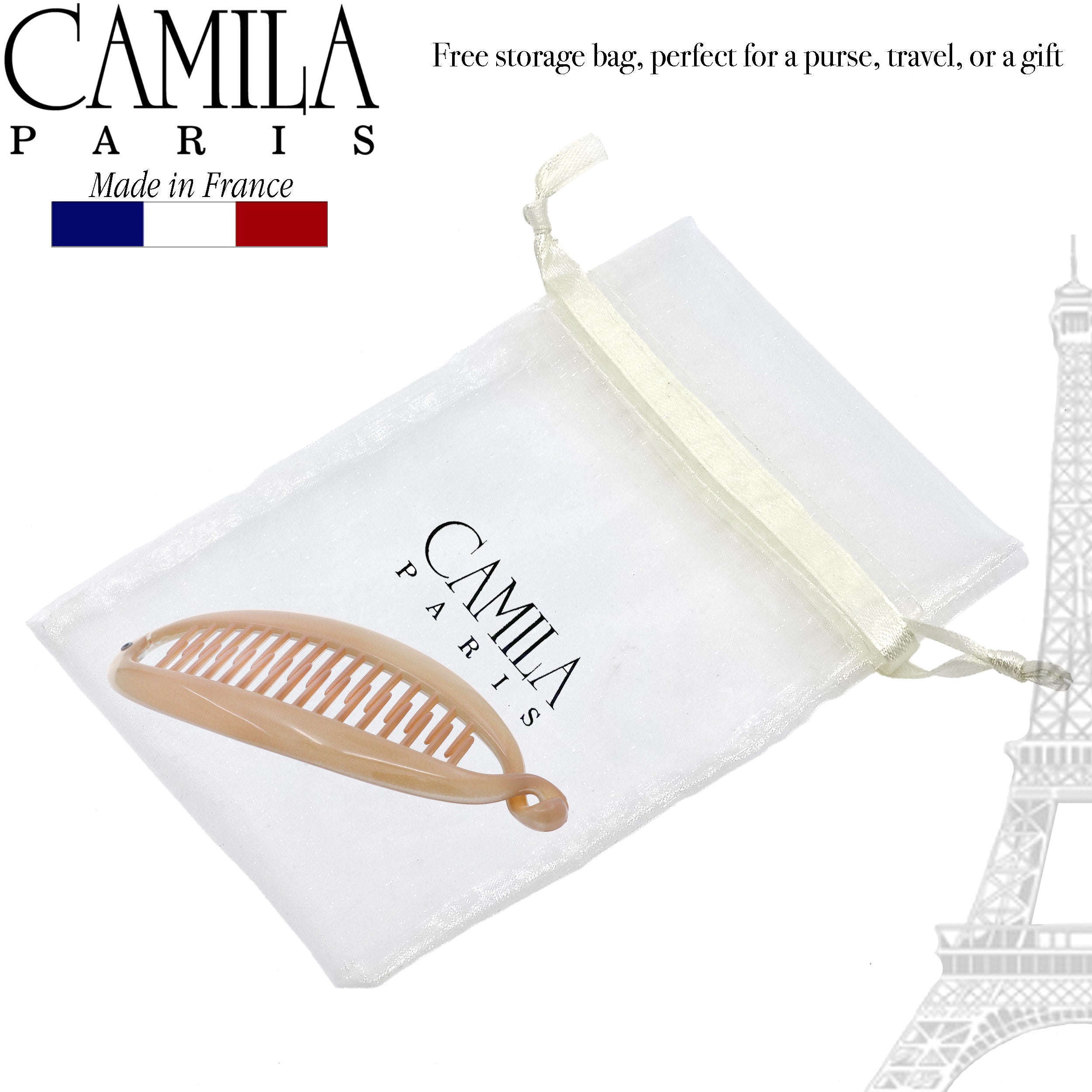 Camila Paris French banana clip cellulose acetate