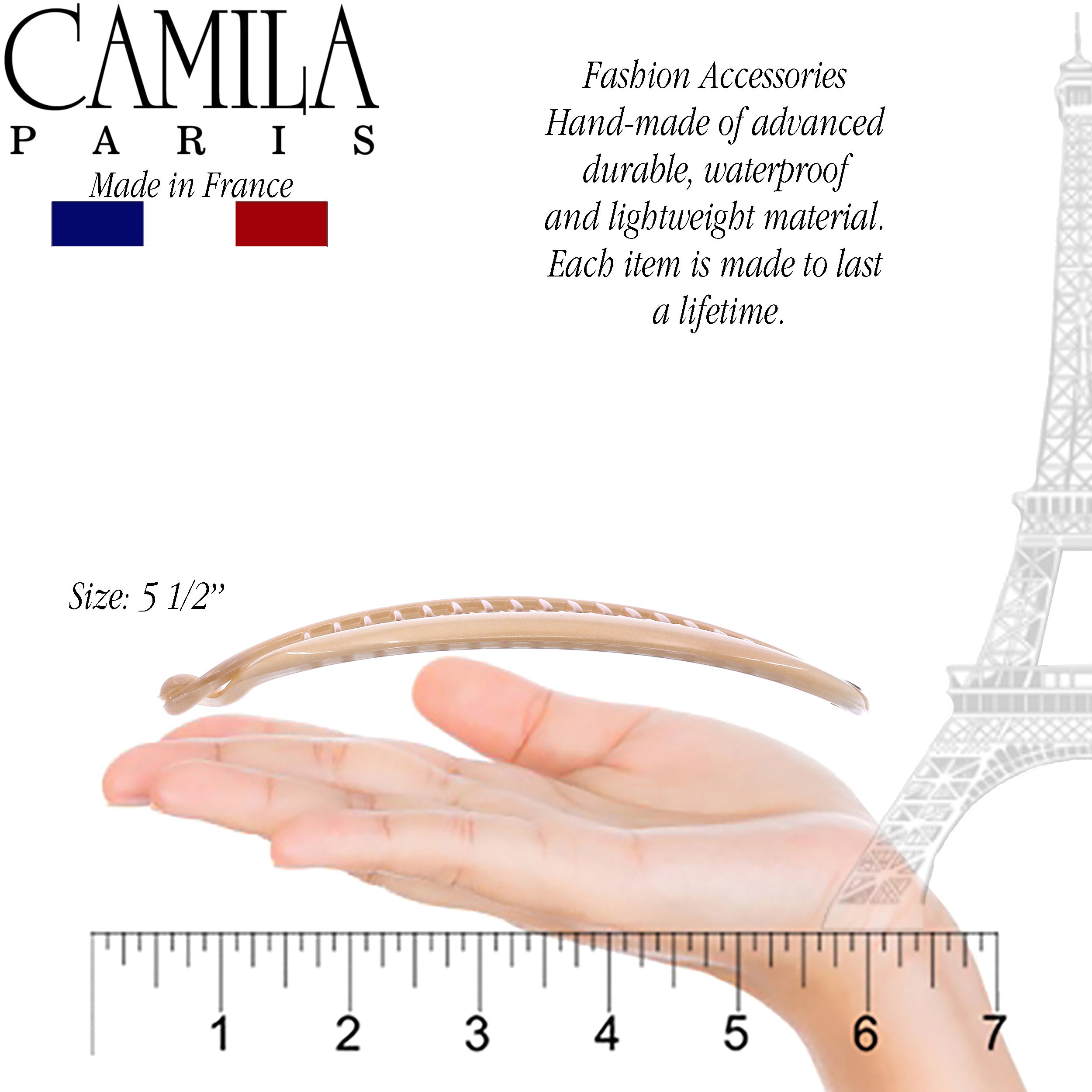 Camila Paris French banana clip cellulose acetate