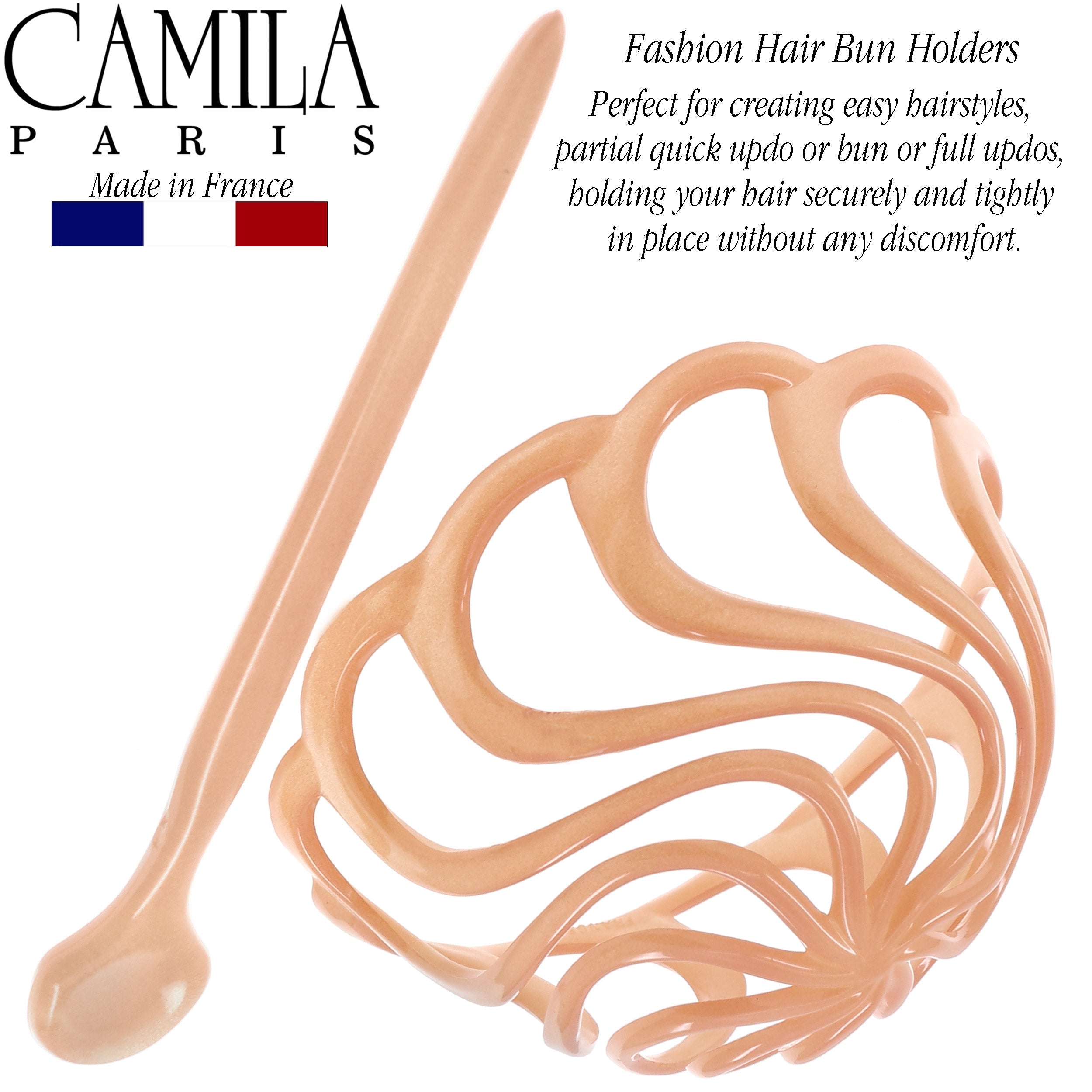 Camila Paris French bun holder cellulose acetate
