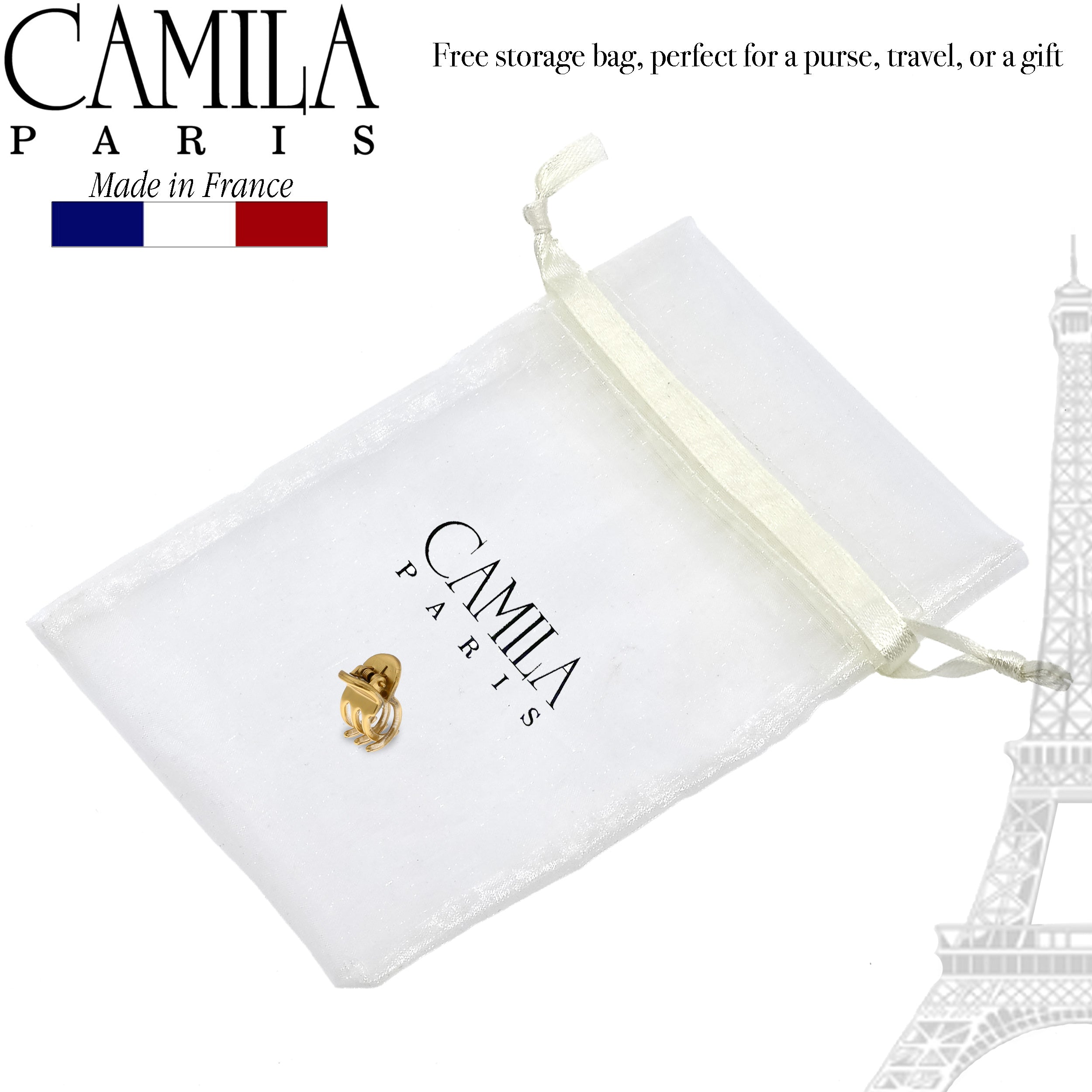 Camila Paris French hair clip cellulose acetate