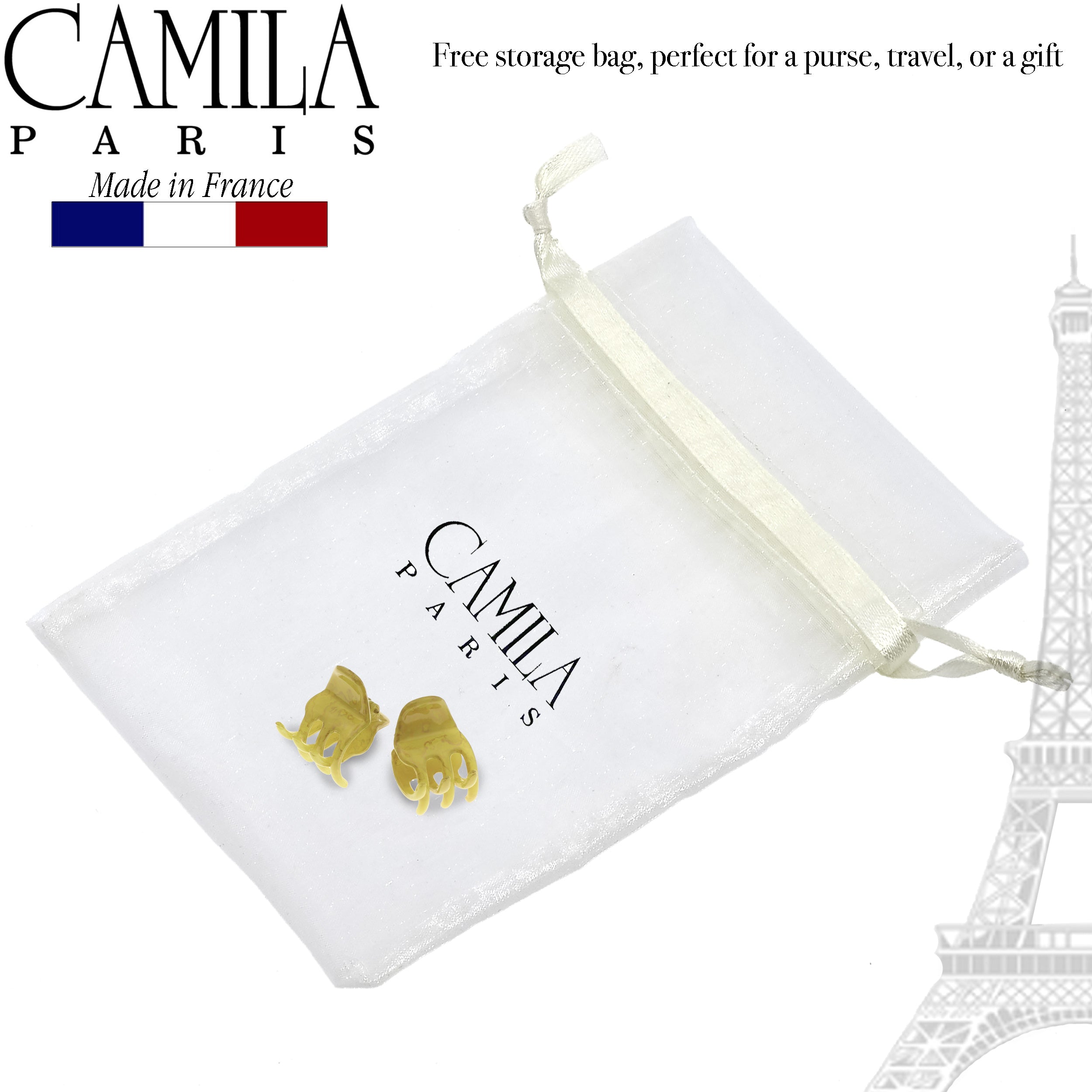 Camila Paris Salon French hair clip cellulose acetate