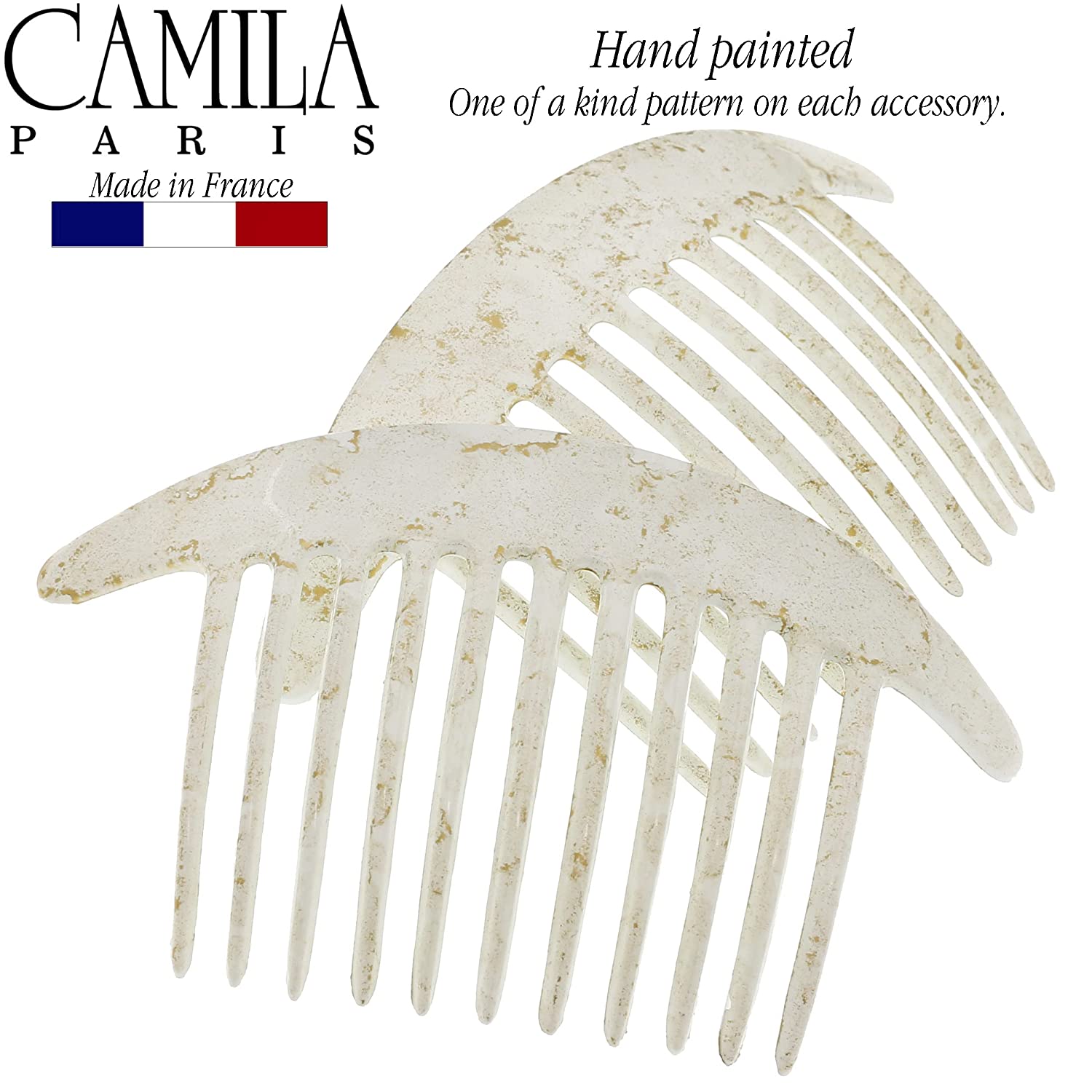 Camila Paris Detangling French side comb cellulose acetate