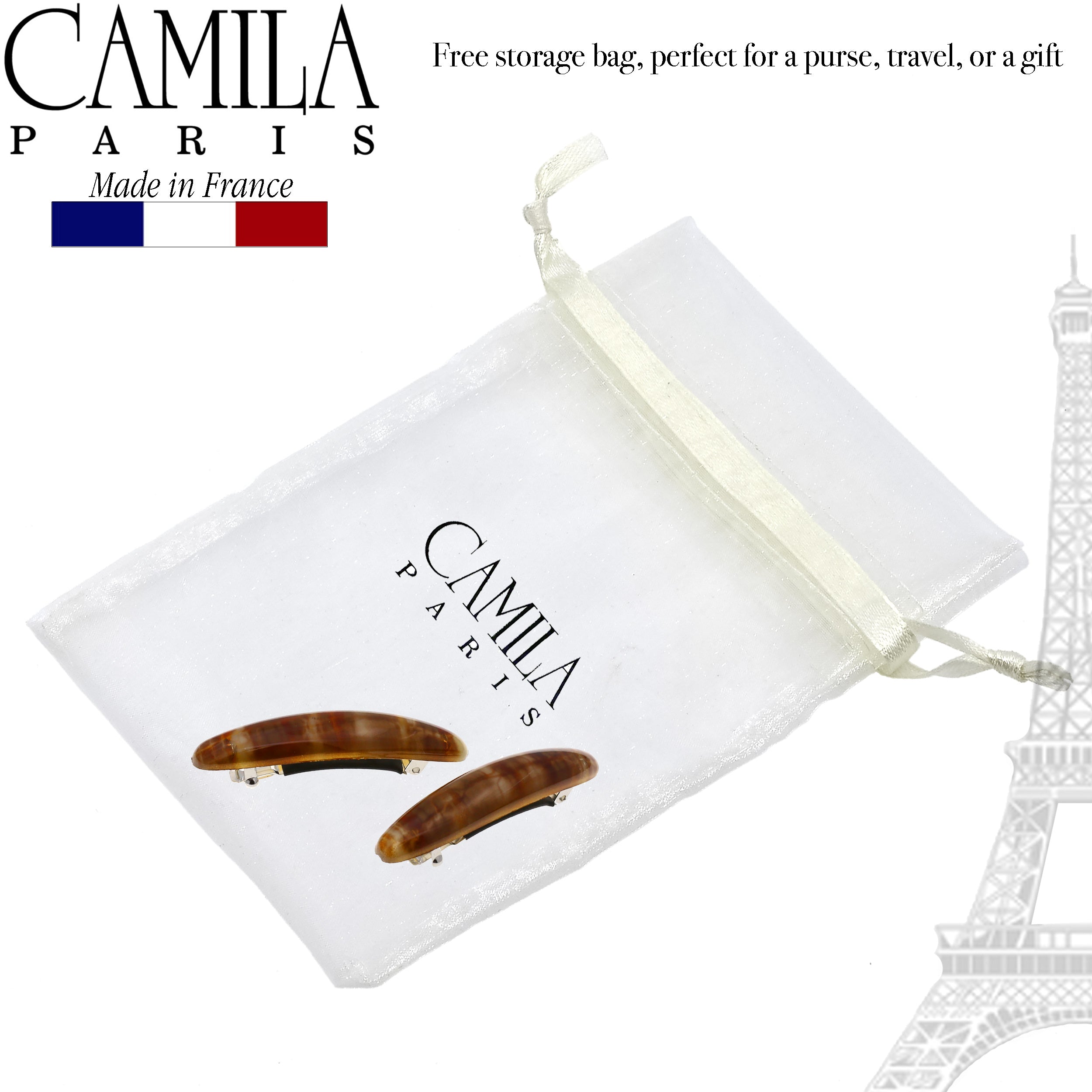 Camila Paris French barrette cellulose acetate