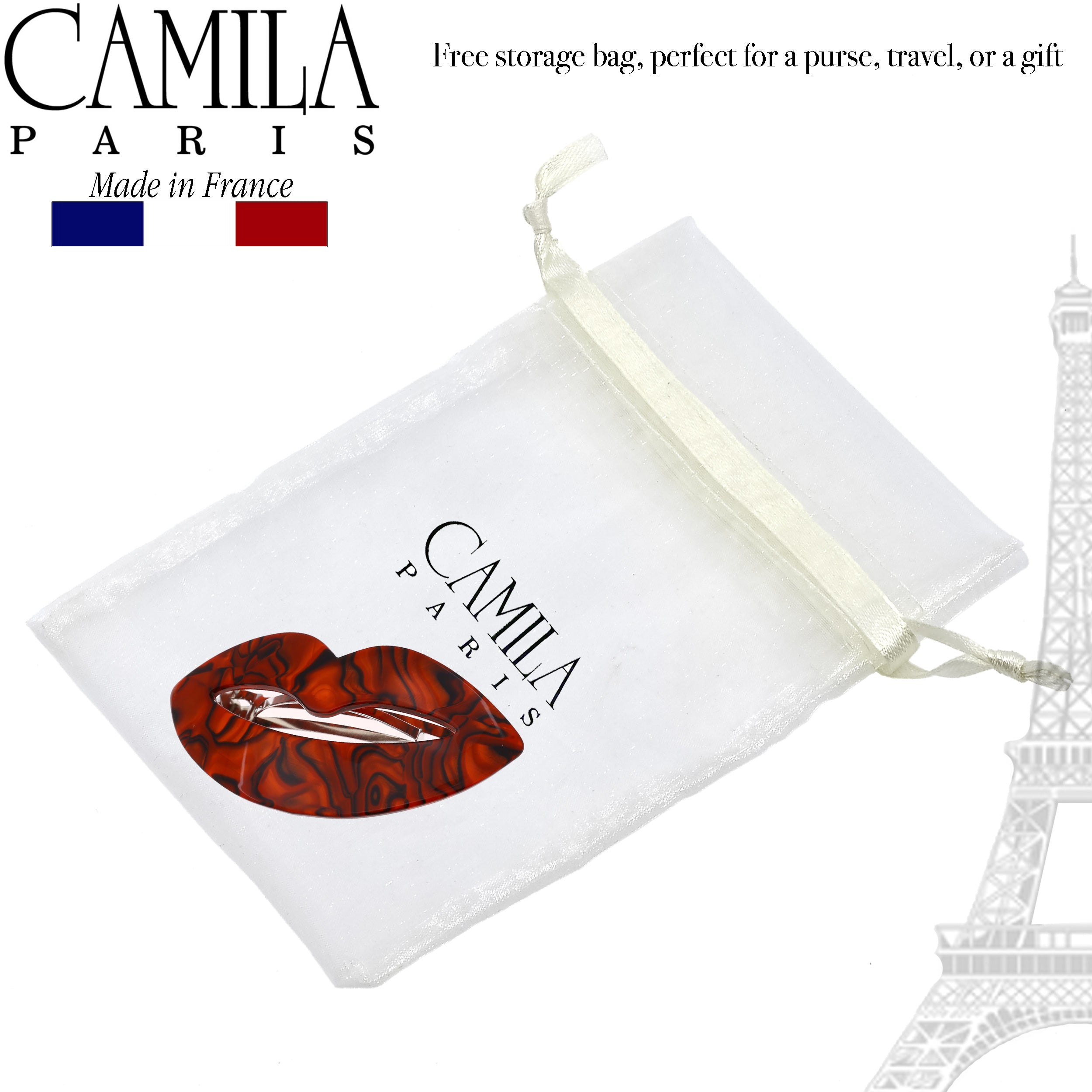 Camila Paris French barrette cellulose acetate handmade