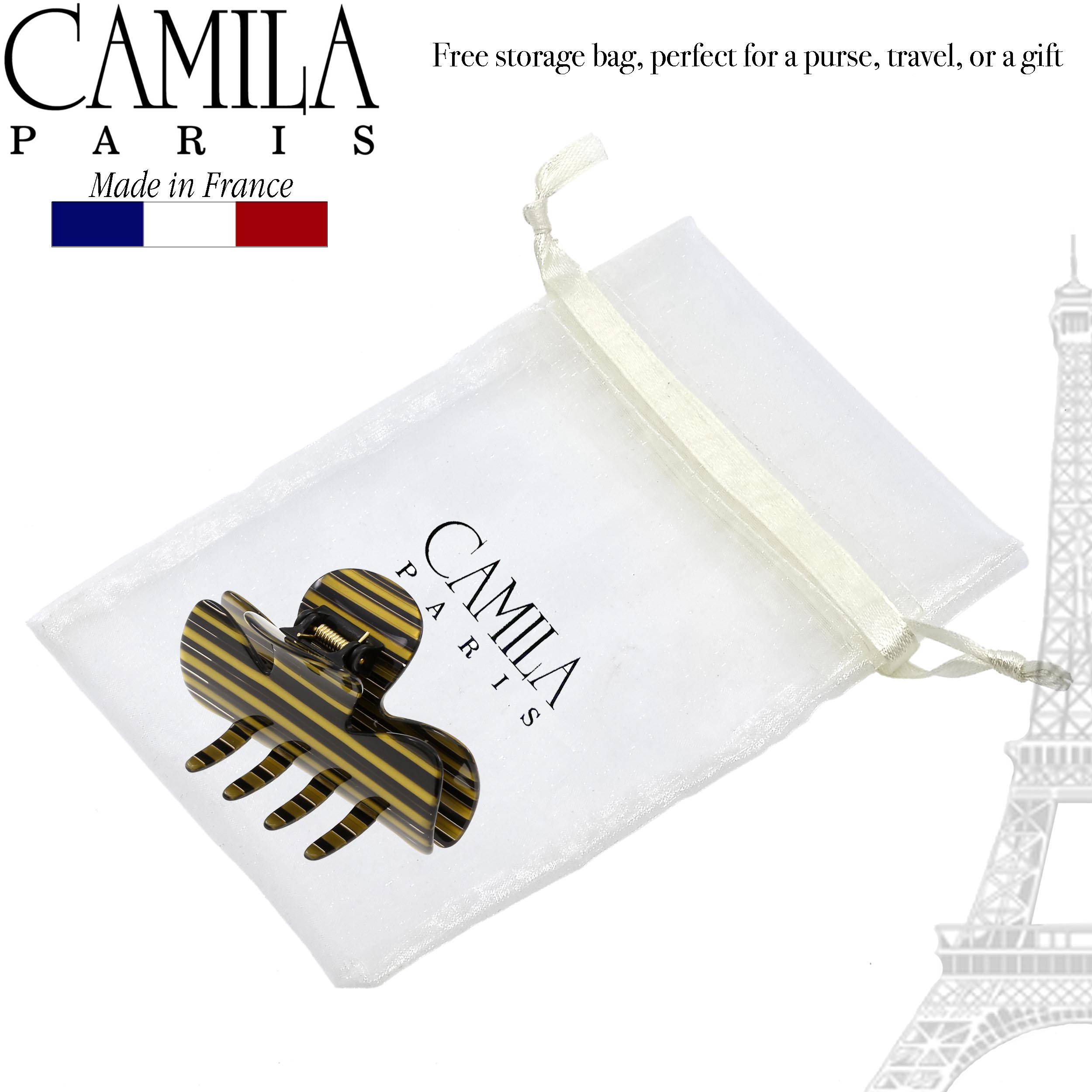 Camila Paris French hair clip cellulose acetate handmade