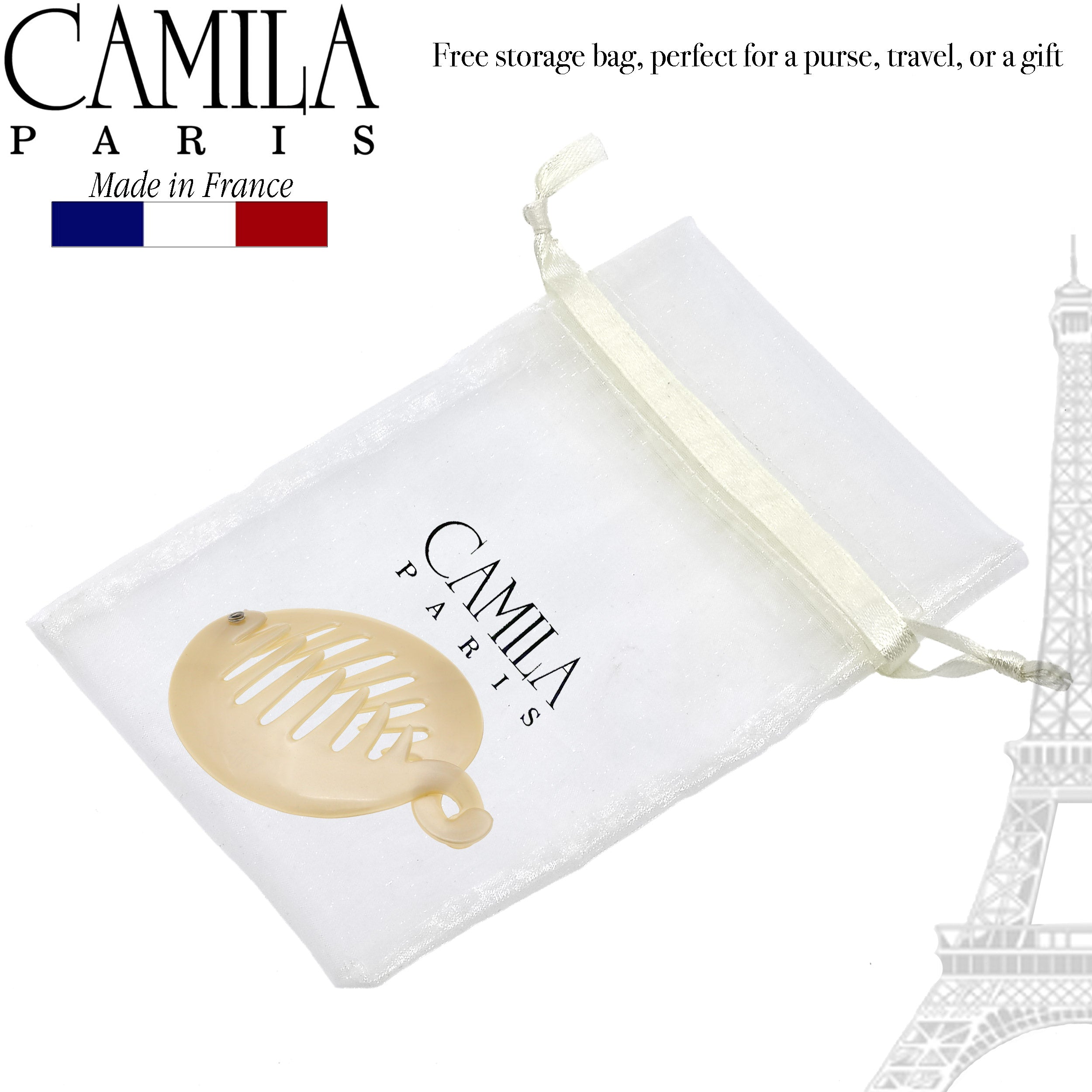 Camila Paris French banana clip cellulose acetate