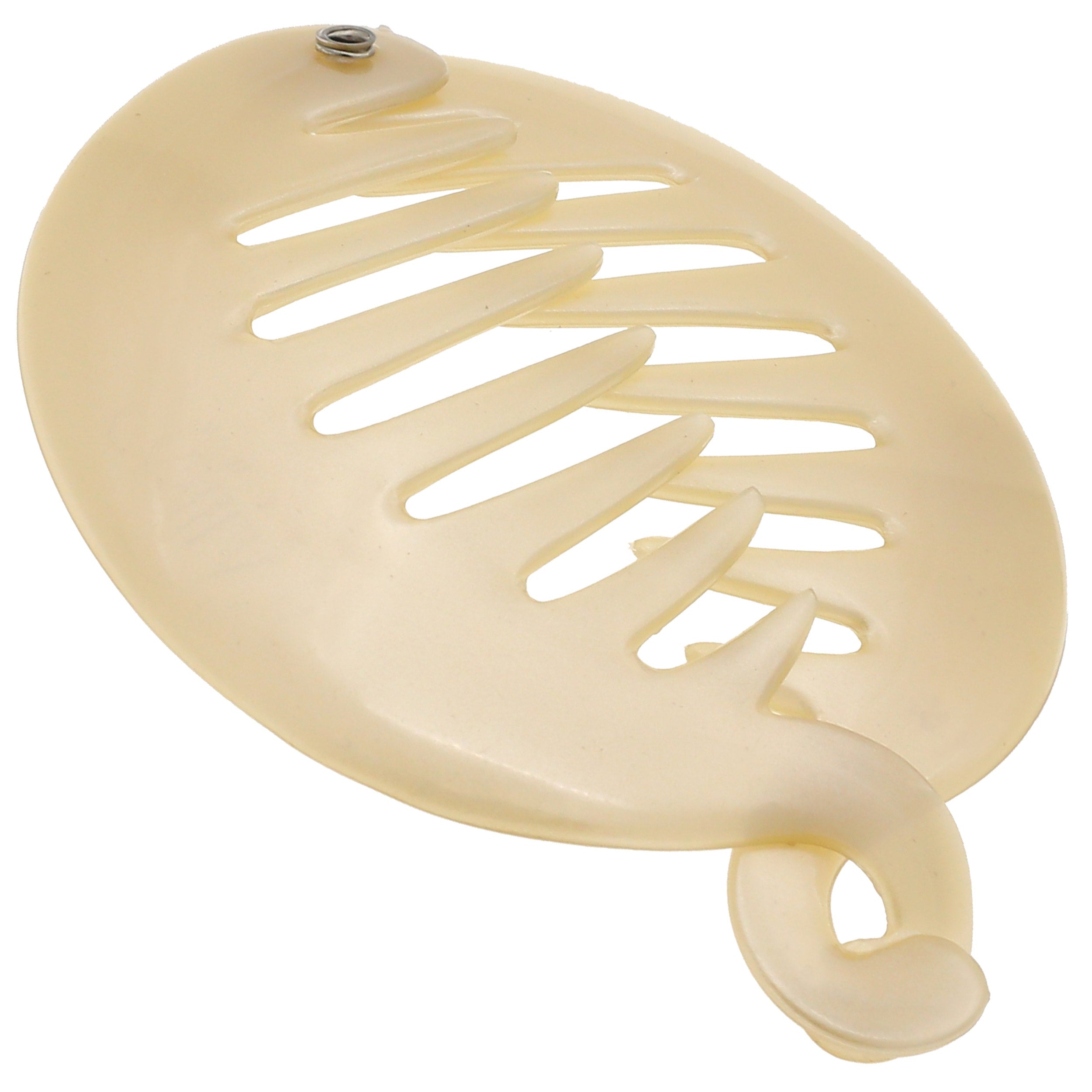 Camila Paris White French banana clip cellulose acetate