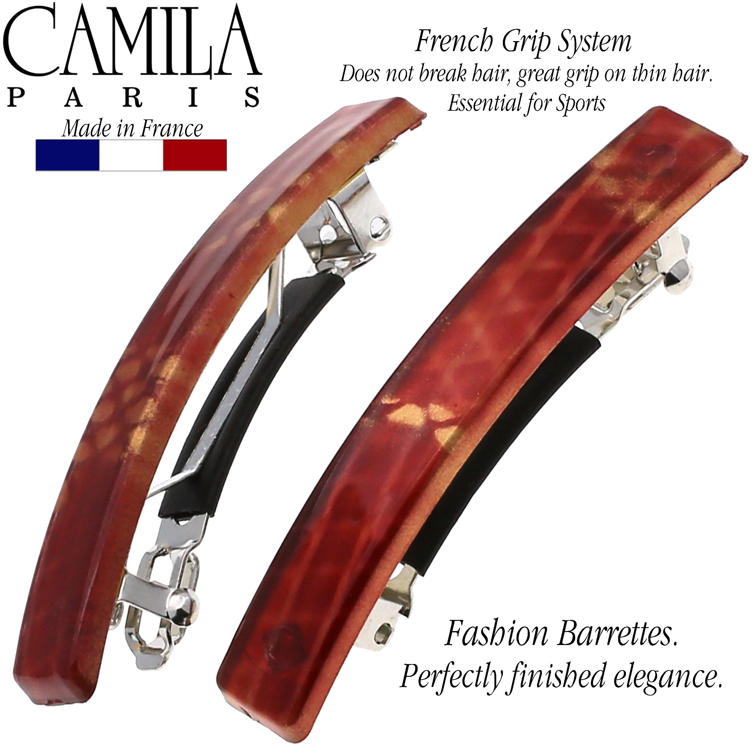 Camila Paris French barrette cellulose acetate