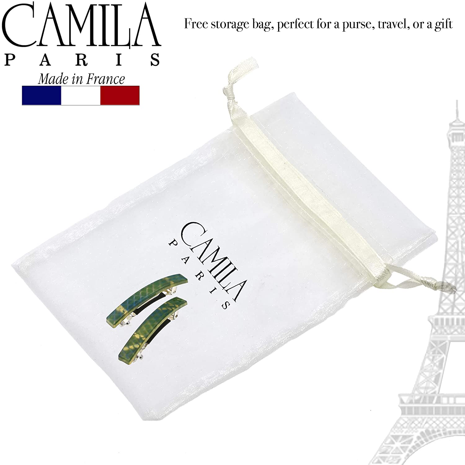 Camila Paris French barrette cellulose acetate