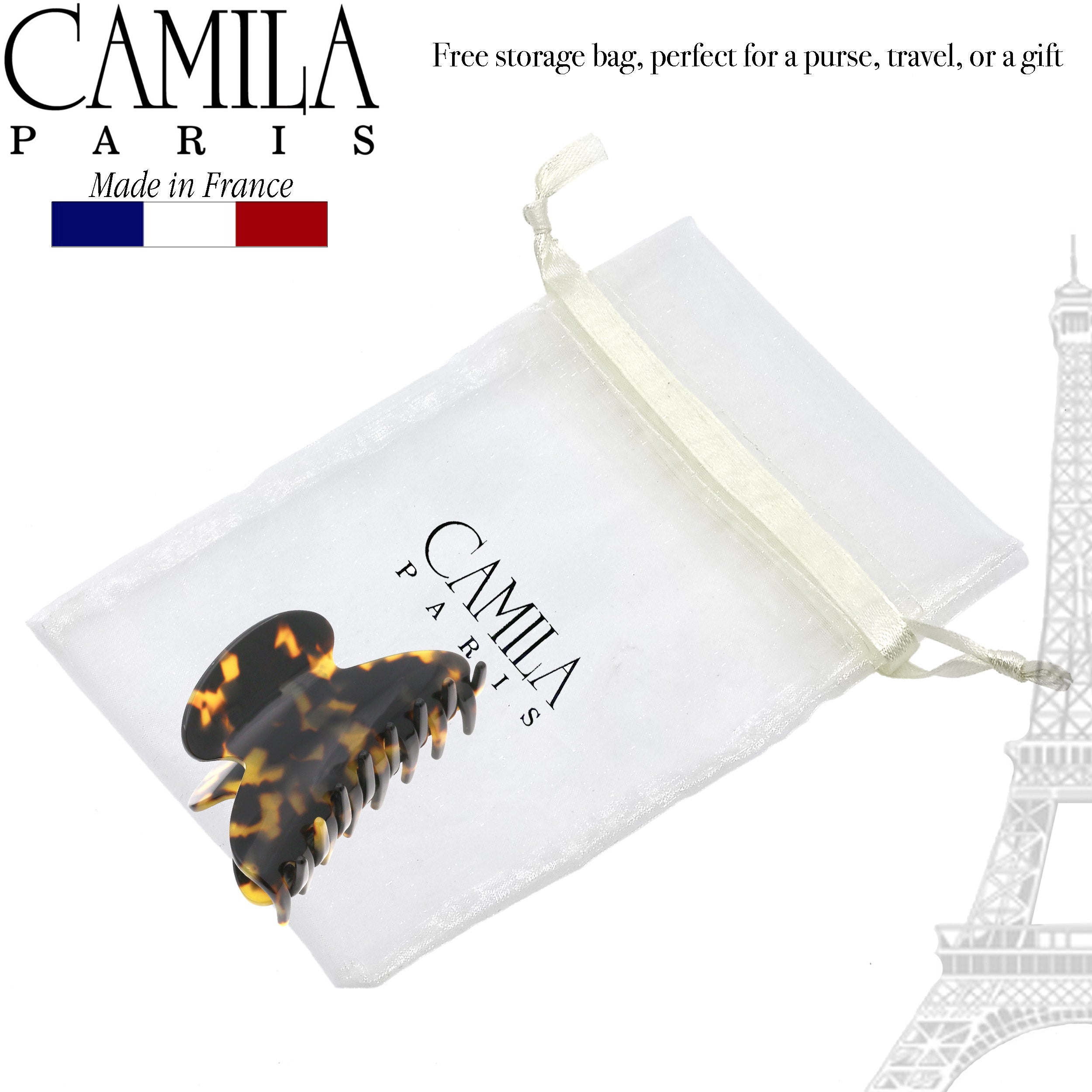 Camila Paris 4 Inch French hair clip cellulose acetate handmade