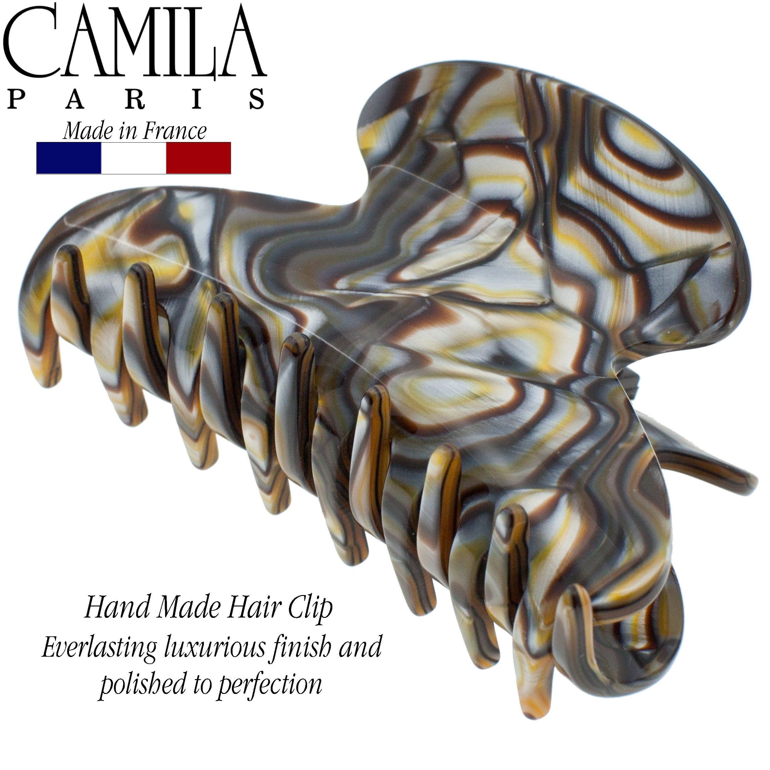 Camila Paris 2 Inch French hair clip cellulose acetate handmade
