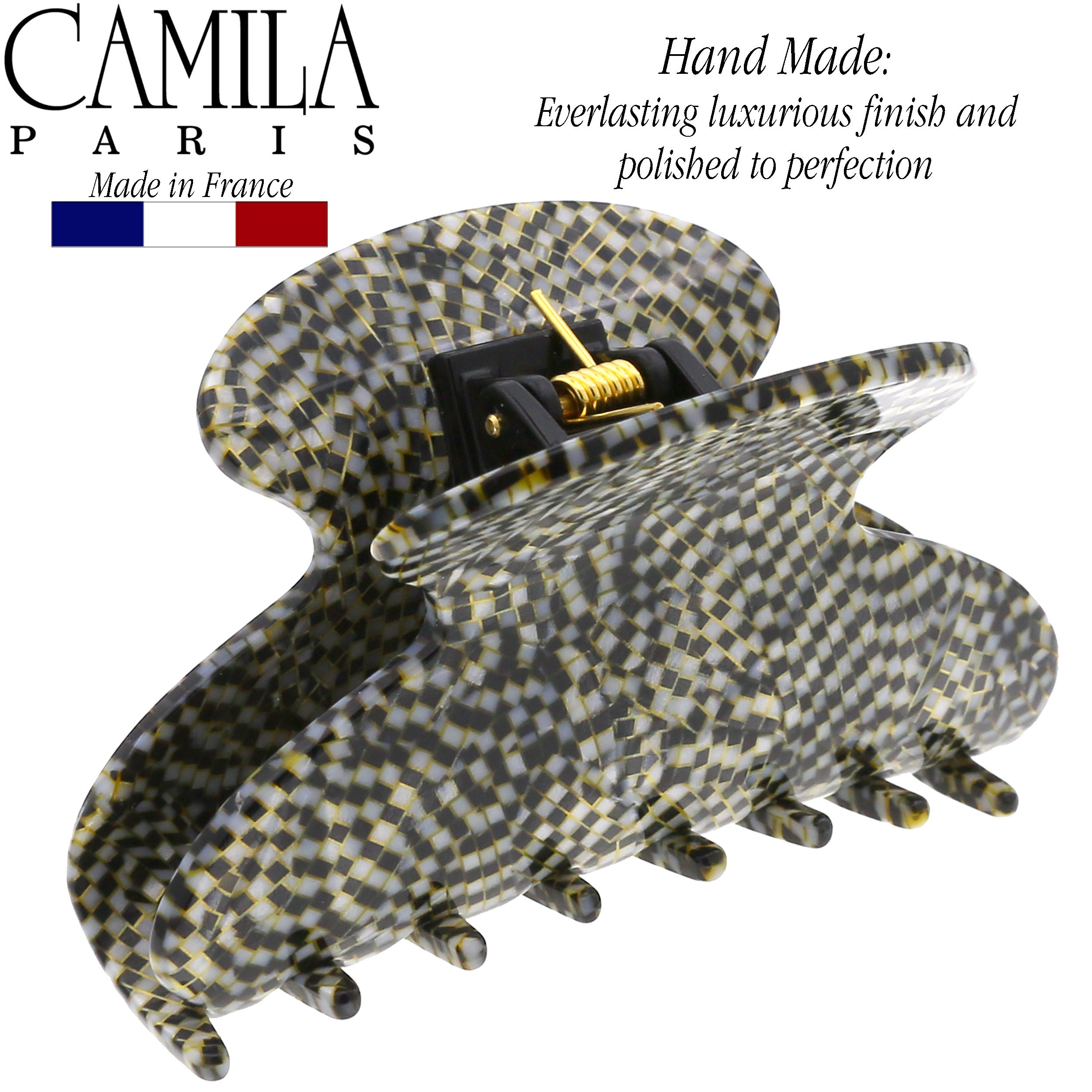 Camila Paris French hair clip cellulose acetate handmade