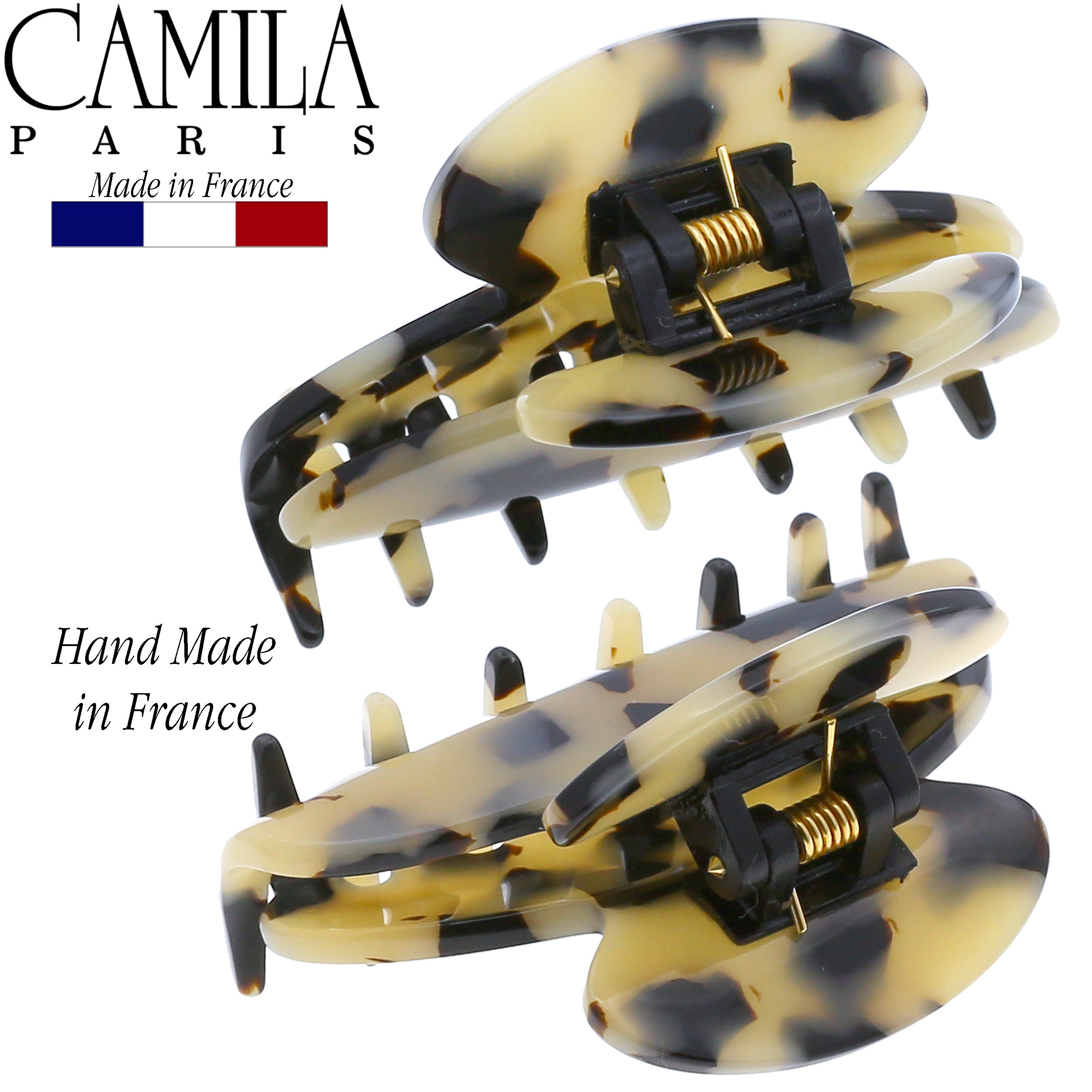 Camila Paris French hair clip cellulose acetate handmade