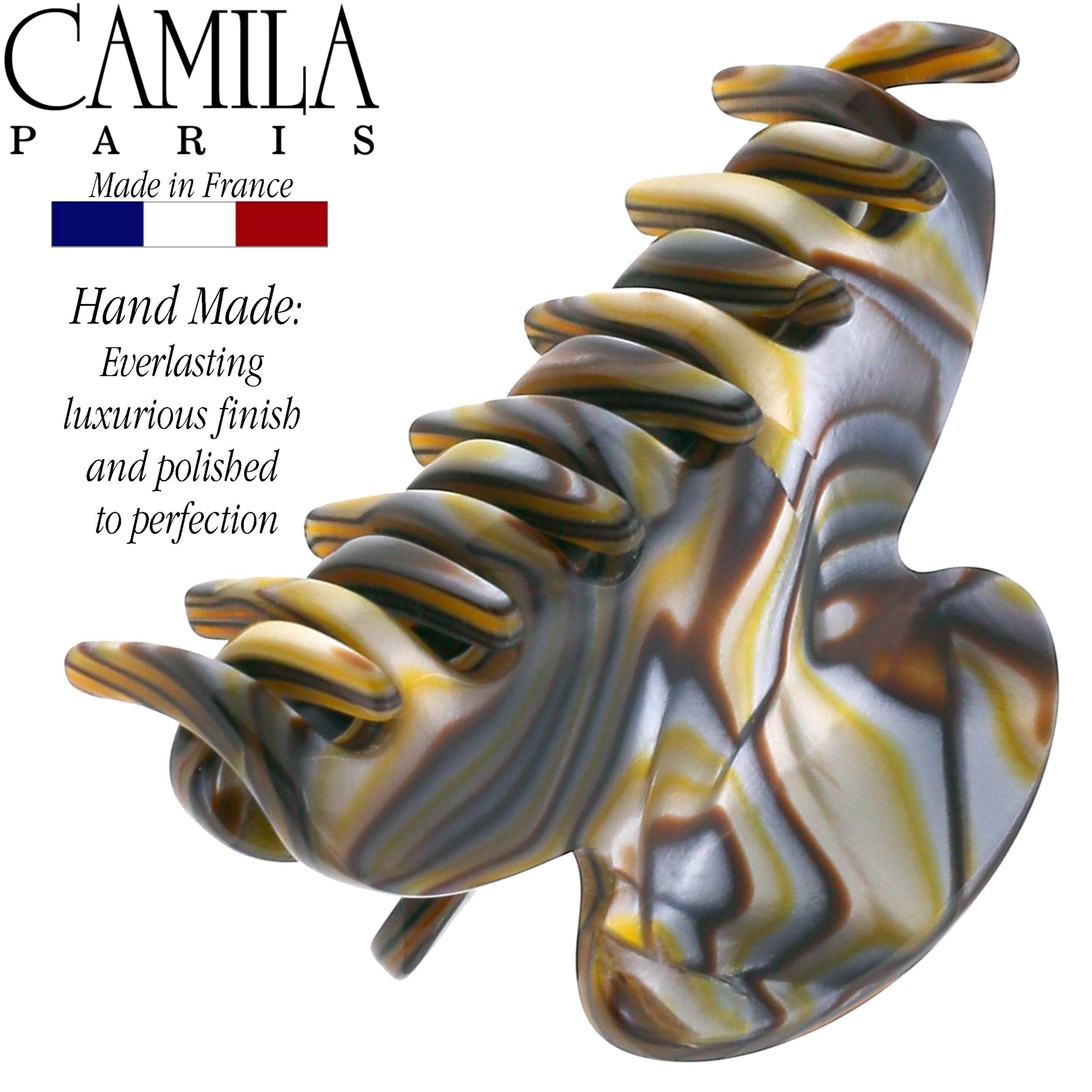 Camila Paris French hair clip cellulose acetate handmade