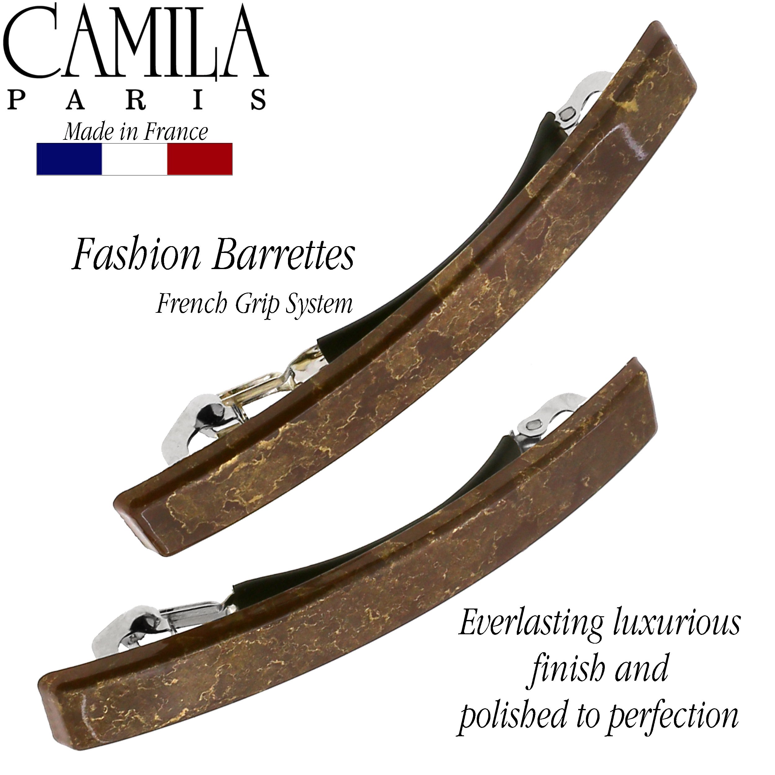 Camila Paris French barrette cellulose acetate