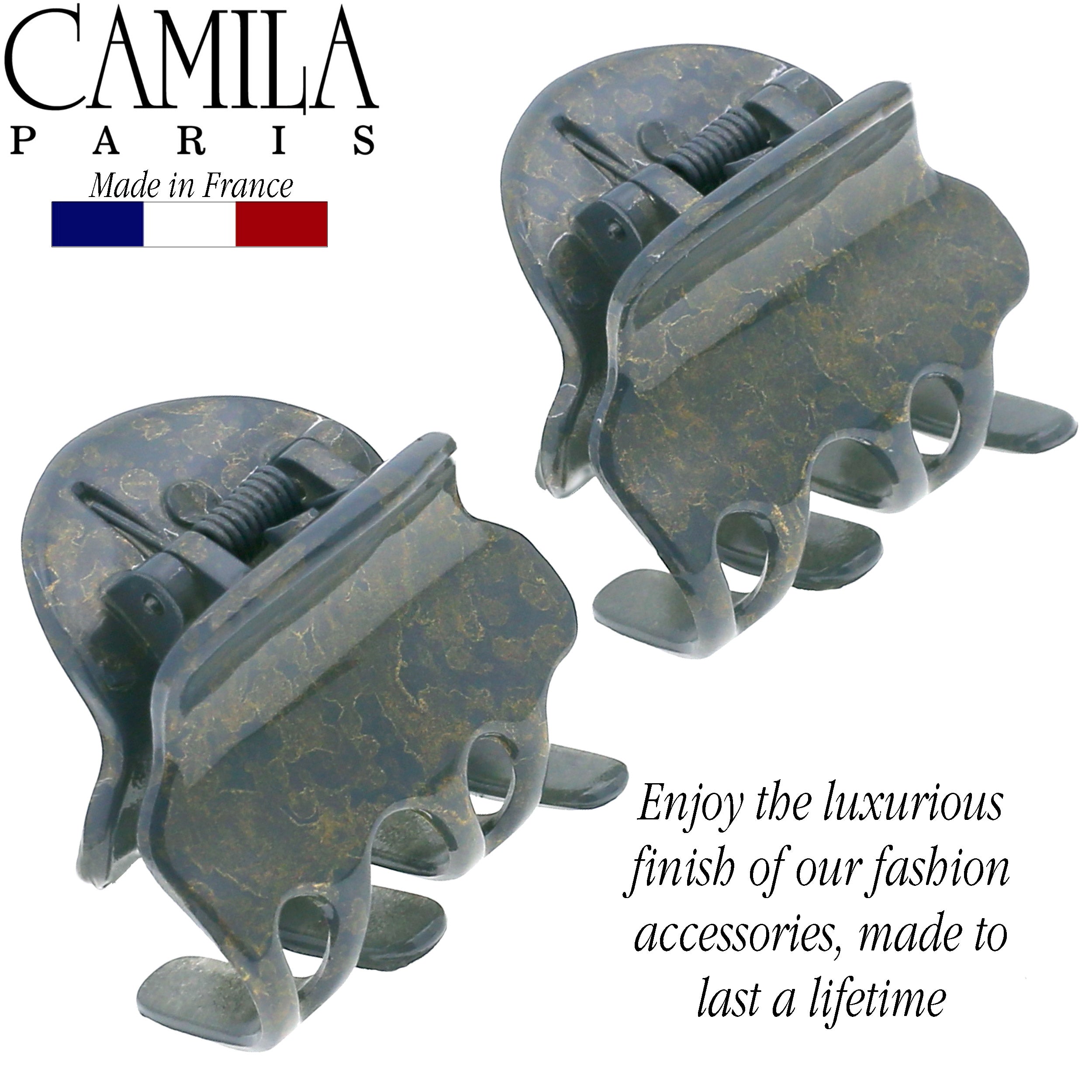 Camila Paris Mint French hair clip cellulose acetate