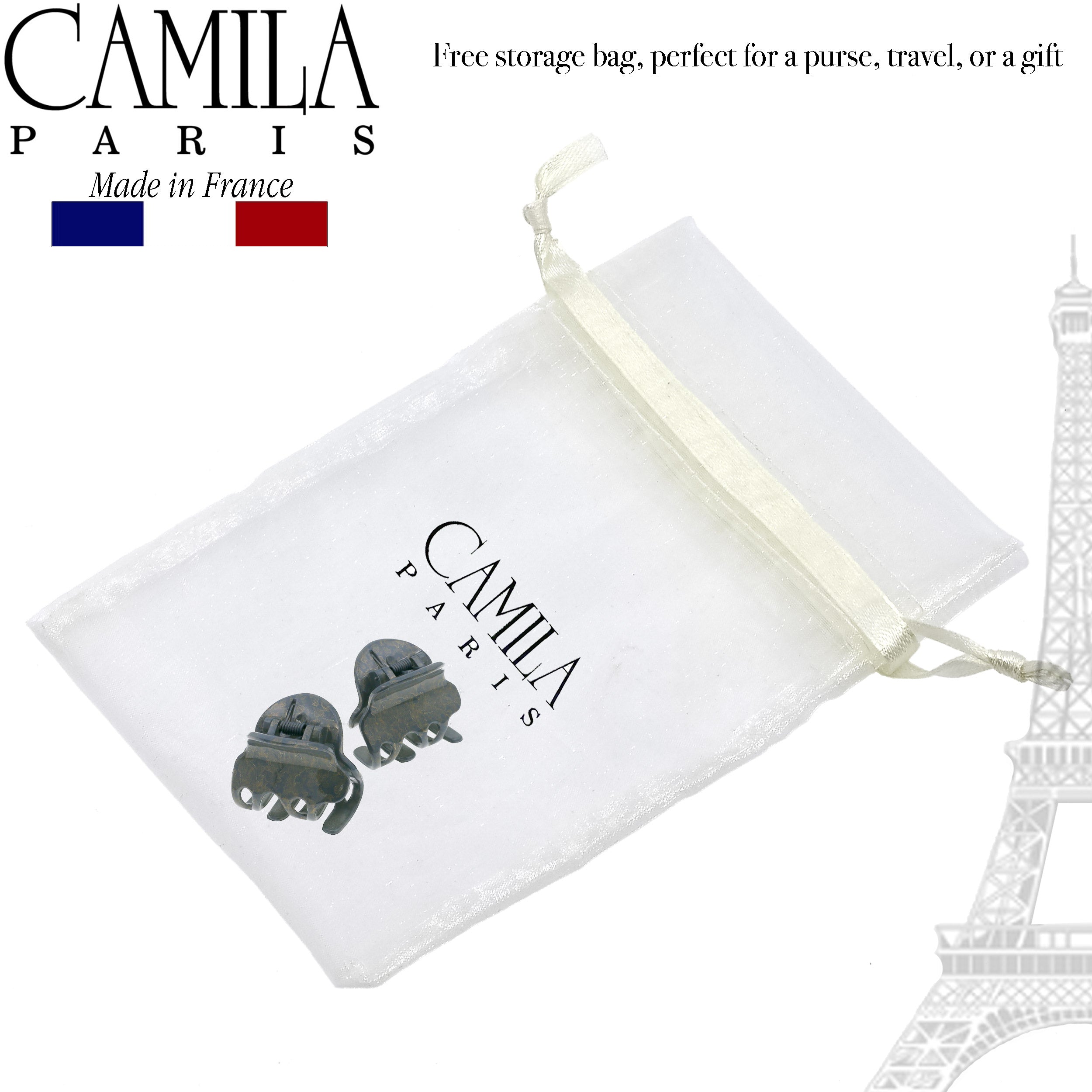 Camila Paris Violet French hair clip cellulose acetate