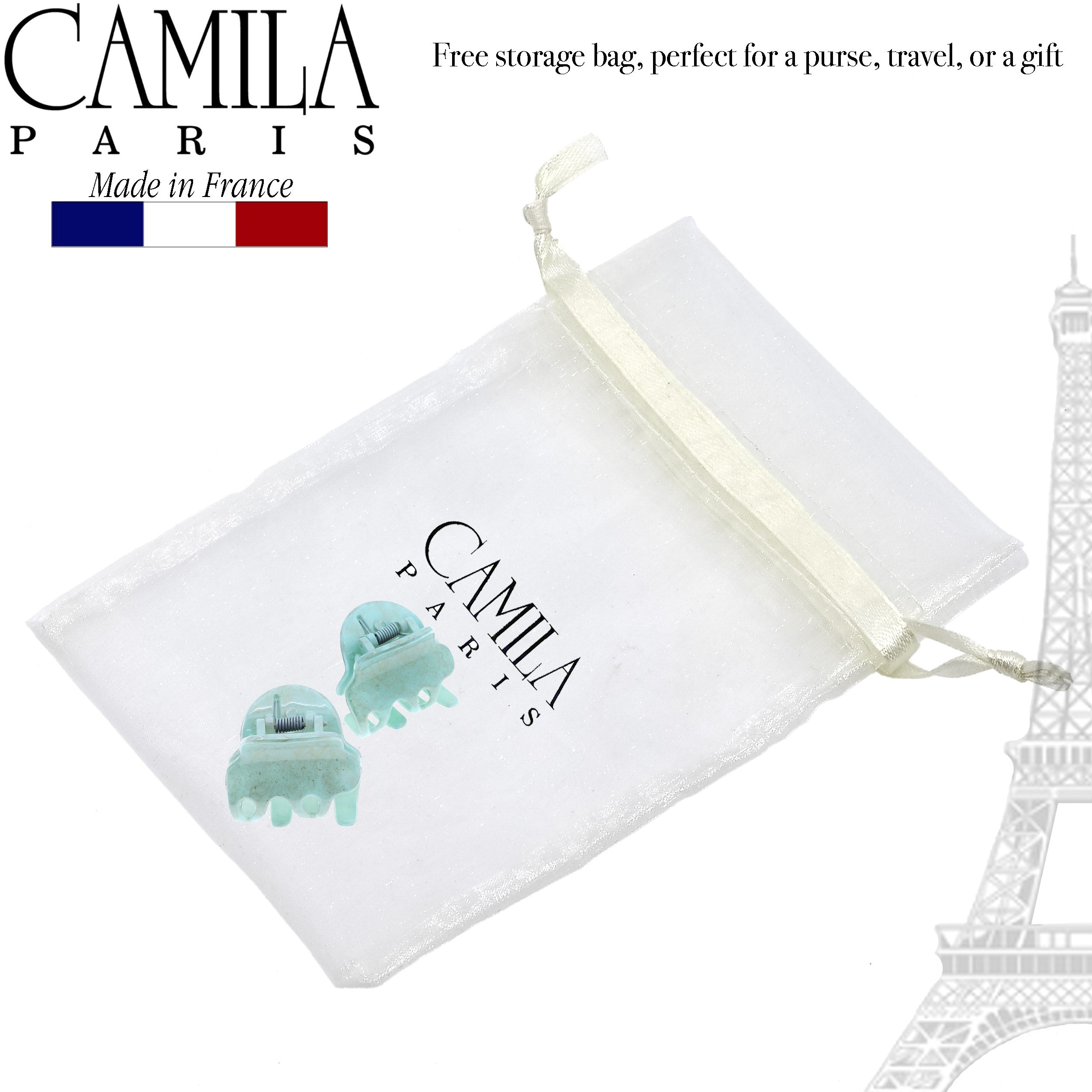 Camila Paris Amber French hair clip cellulose acetate